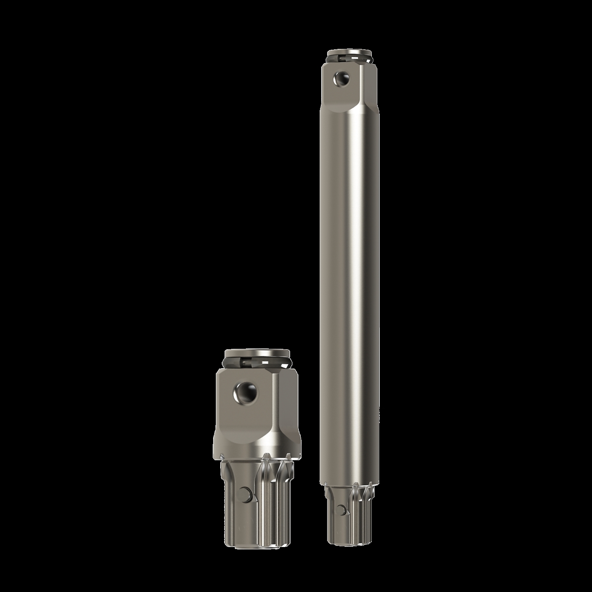 Juego de 2 piezas Ingersoll Rand, DXS 3/4in. Dr Std and 6in. Ext Anvil en español mexicano.