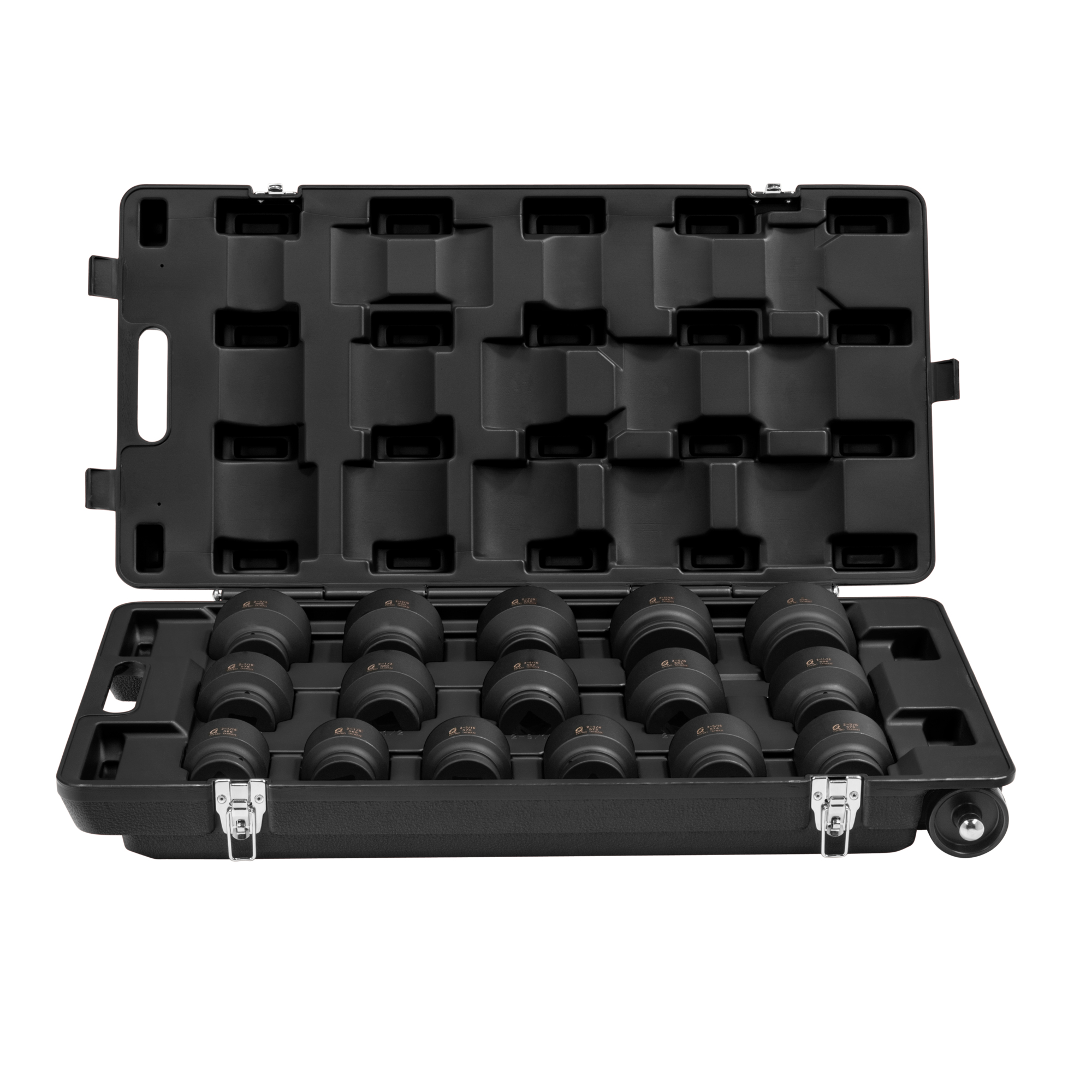 Juego de dados de impacto estándar Sunex Tools de 1 pulgada, 6 puntos - 16 piezas, acero de aleación CR-MO, acabado de fosfato negro, modelo# 5616.