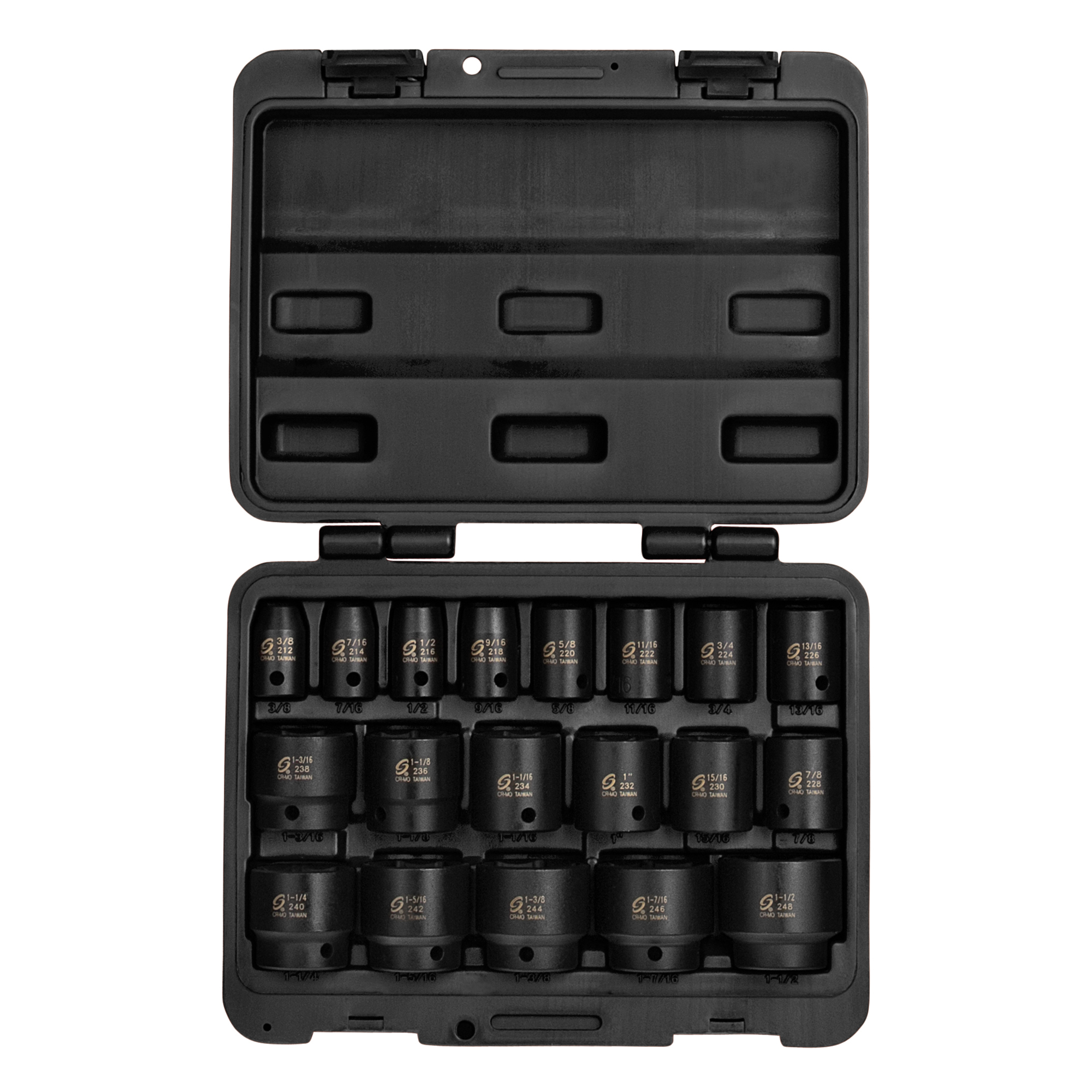 Set de Llaves de Impacto Sunex Tools - 1/2in. Drive, SAE, 6-Puntas, 19 Pzs, Acero CR-MO, Modelo# 2640