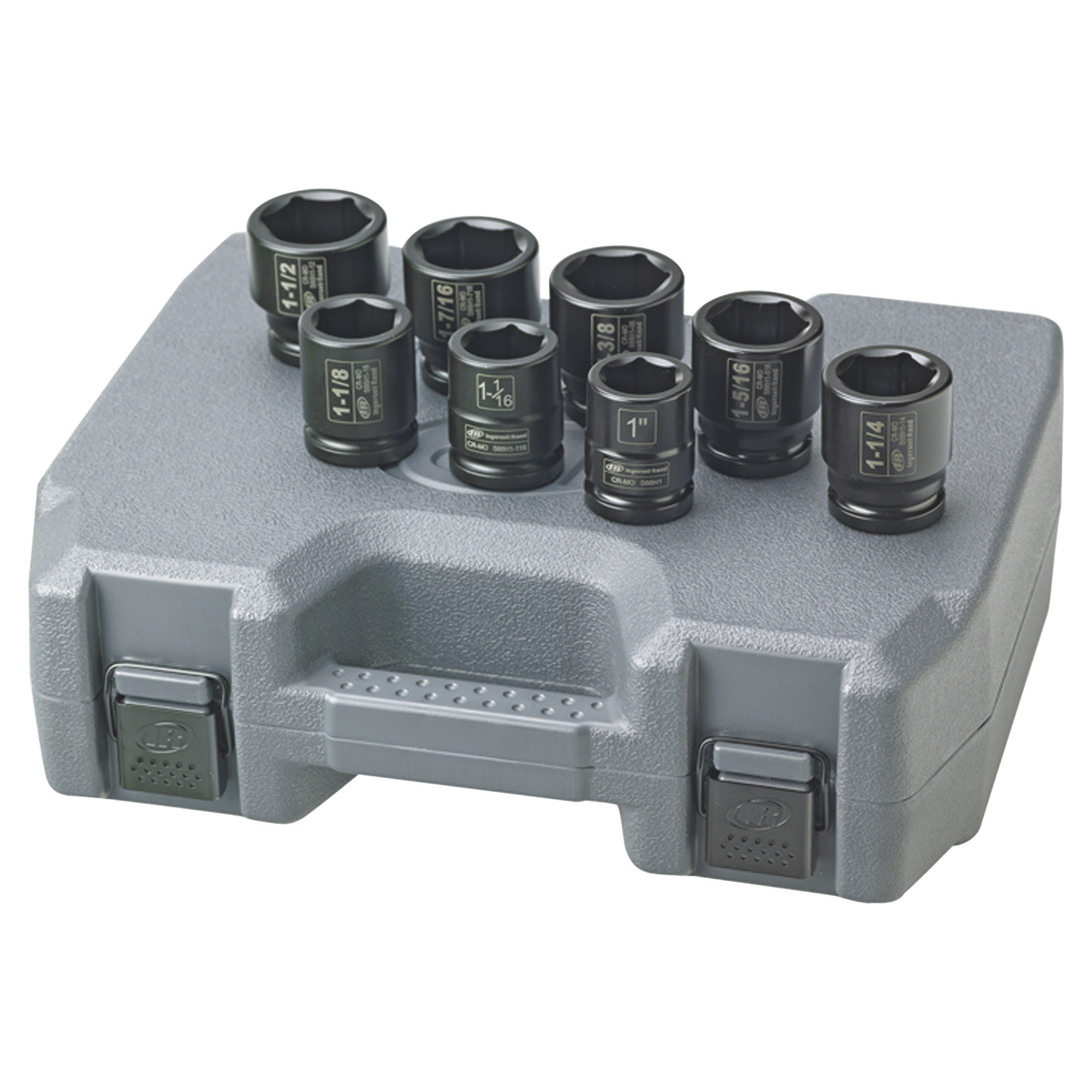 Juego de 8 llaves de impacto Ingersoll Rand, con unidad de 3/4 de pulgada, medidas SAE, modelo SK6H8.