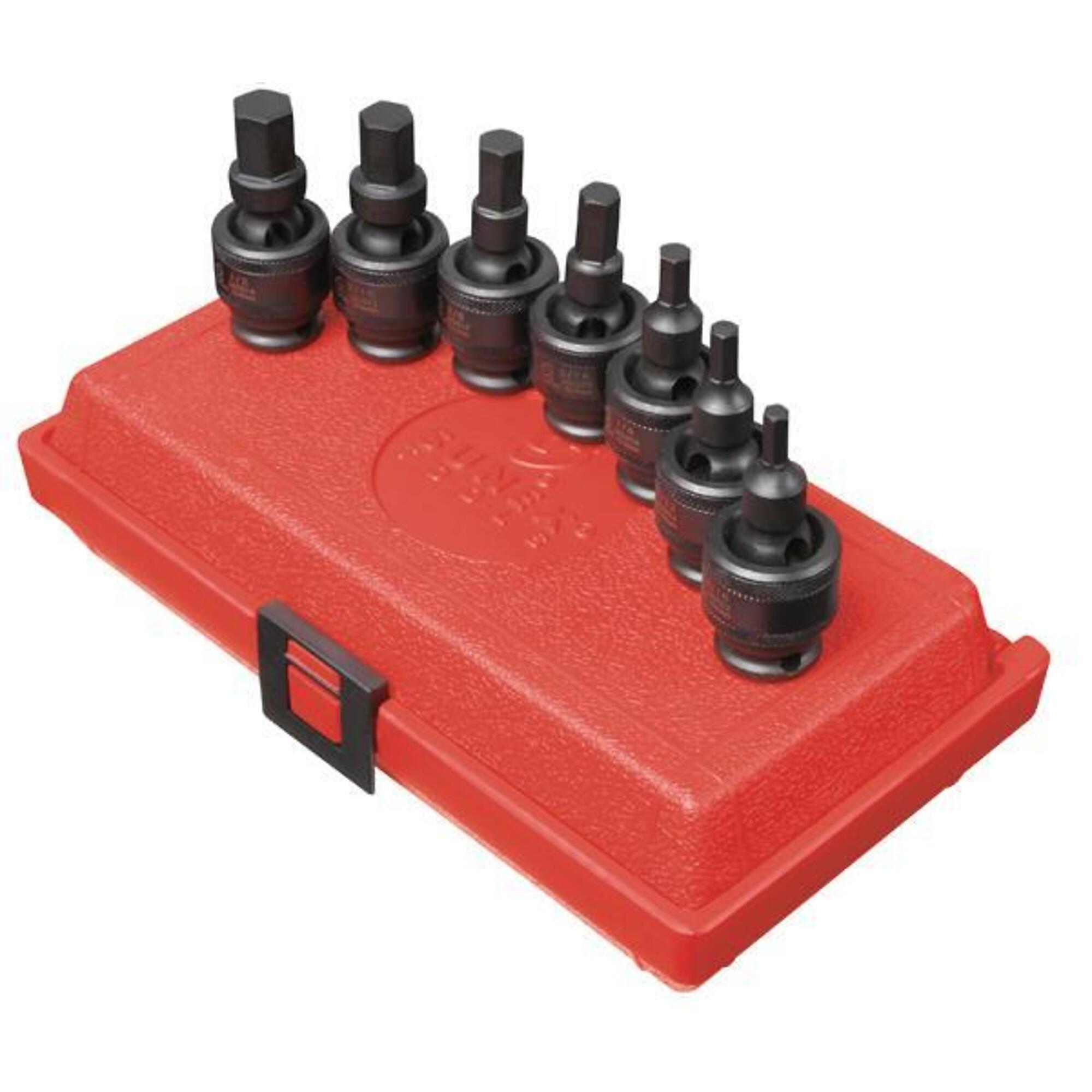Juego de 7 piezas de Llaves de Impacto Hexagonales Universales Sunex Tools, de 3/8in. Dr SAE. Modelo# 3658.