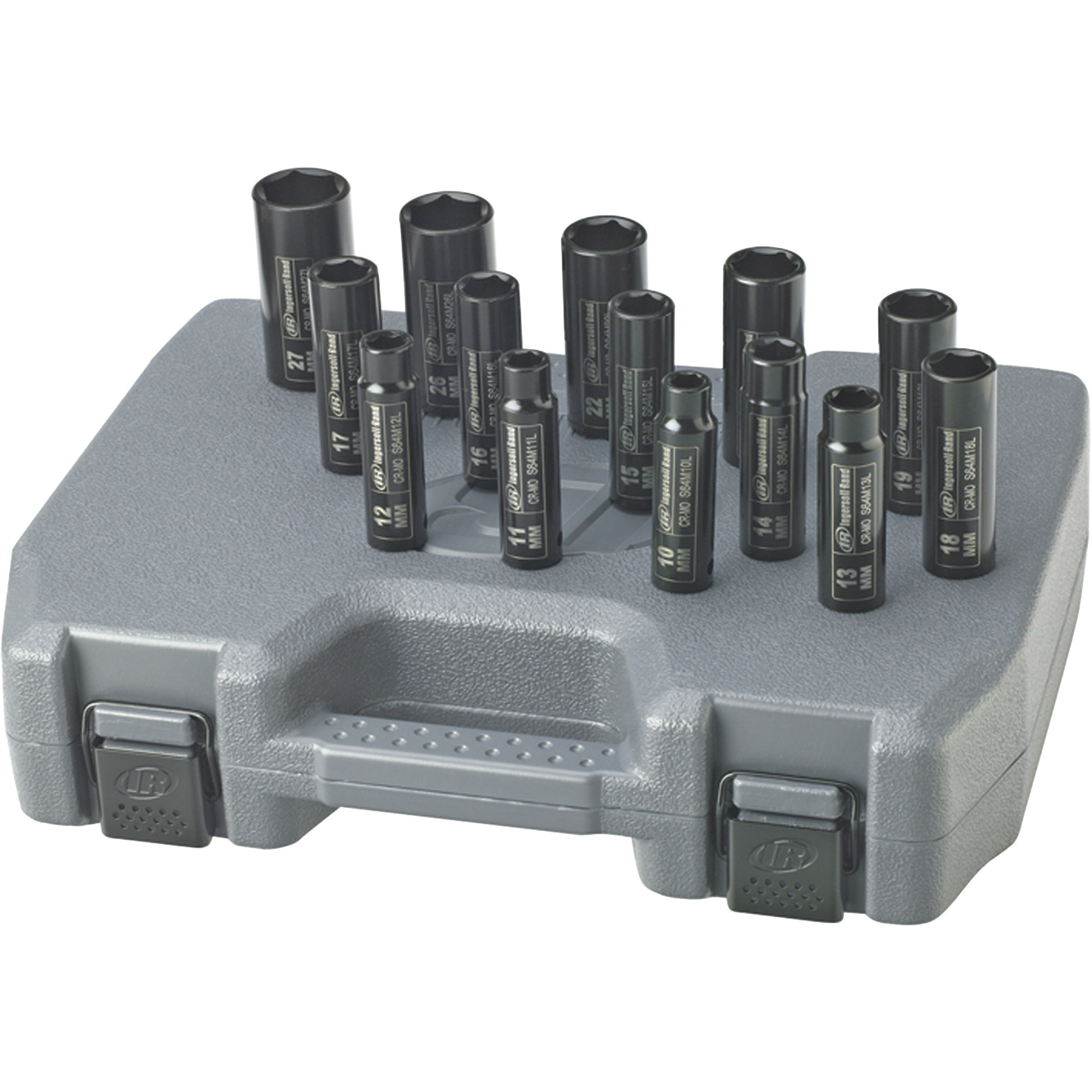 Juego de dados de impacto Ingersoll Rand, 14 piezas, 1/2 pulgada, largo, modelo SK4M14L