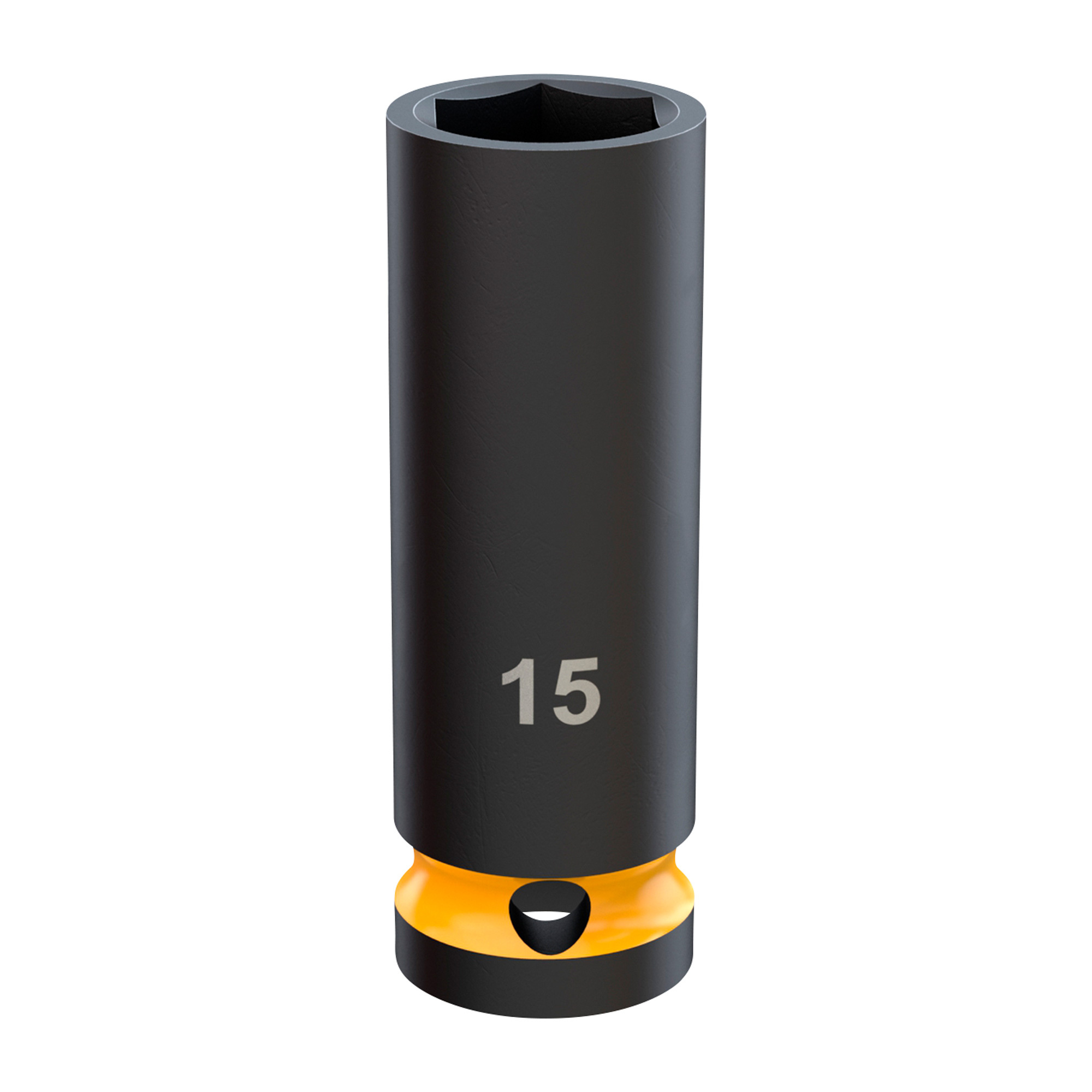 Punta de impacto profundo de cromo molibdeno Klutch de 3/8 pulgadas, 6 puntos, métrica