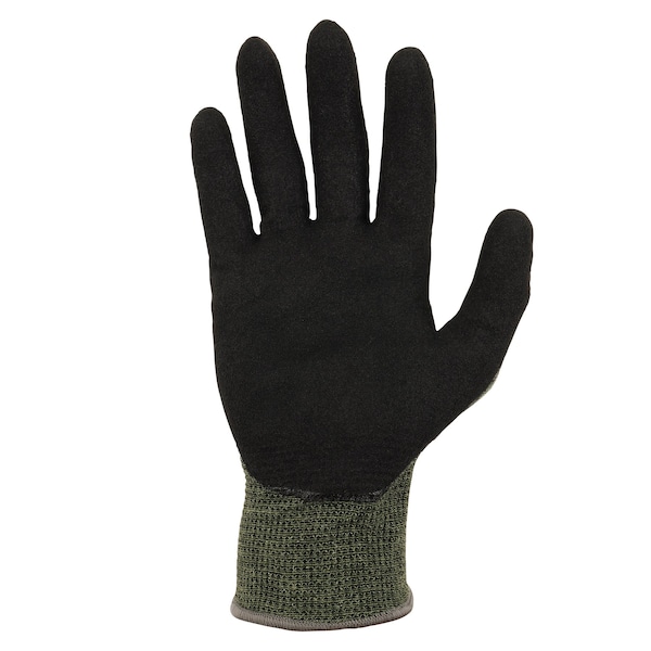 Guantes recubiertos de nitrilo ANSI A4 Proflex de Ergodyne, 12 pares, verde, talla XL - 7042-12PR.