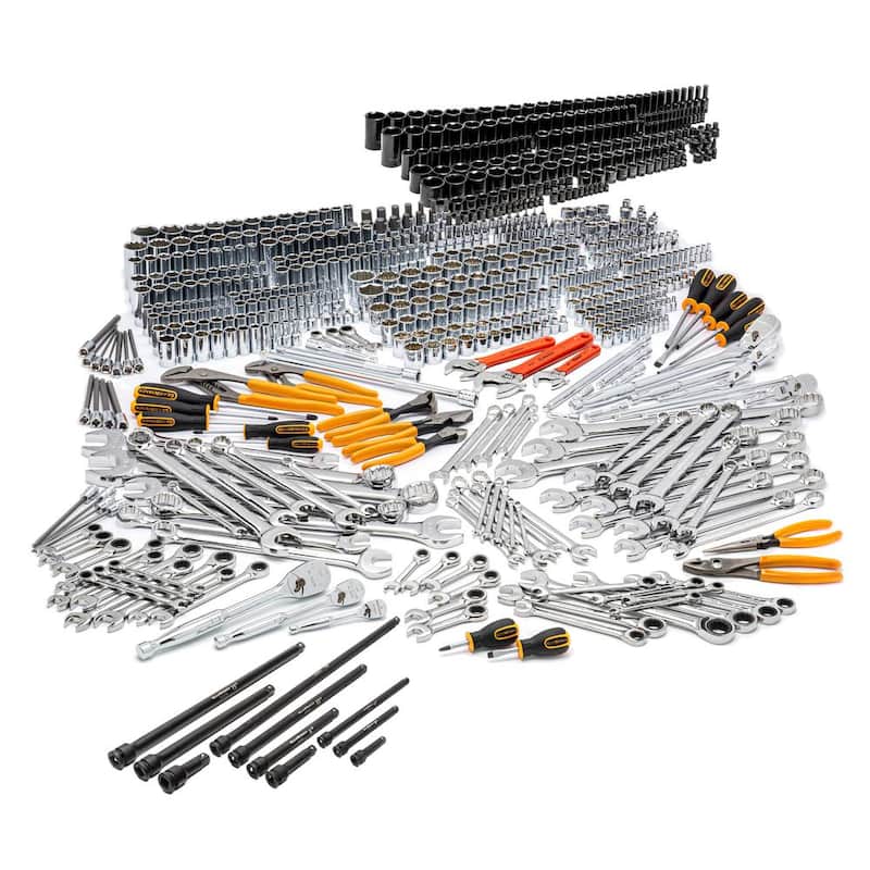 Juego de herramientas maestras para mecánicos con vasos de impacto de 1/4 pulg., 3/8 pulg. y 1/2 pulg. GEARWRENCH (788 piezas) - 8905989072CB