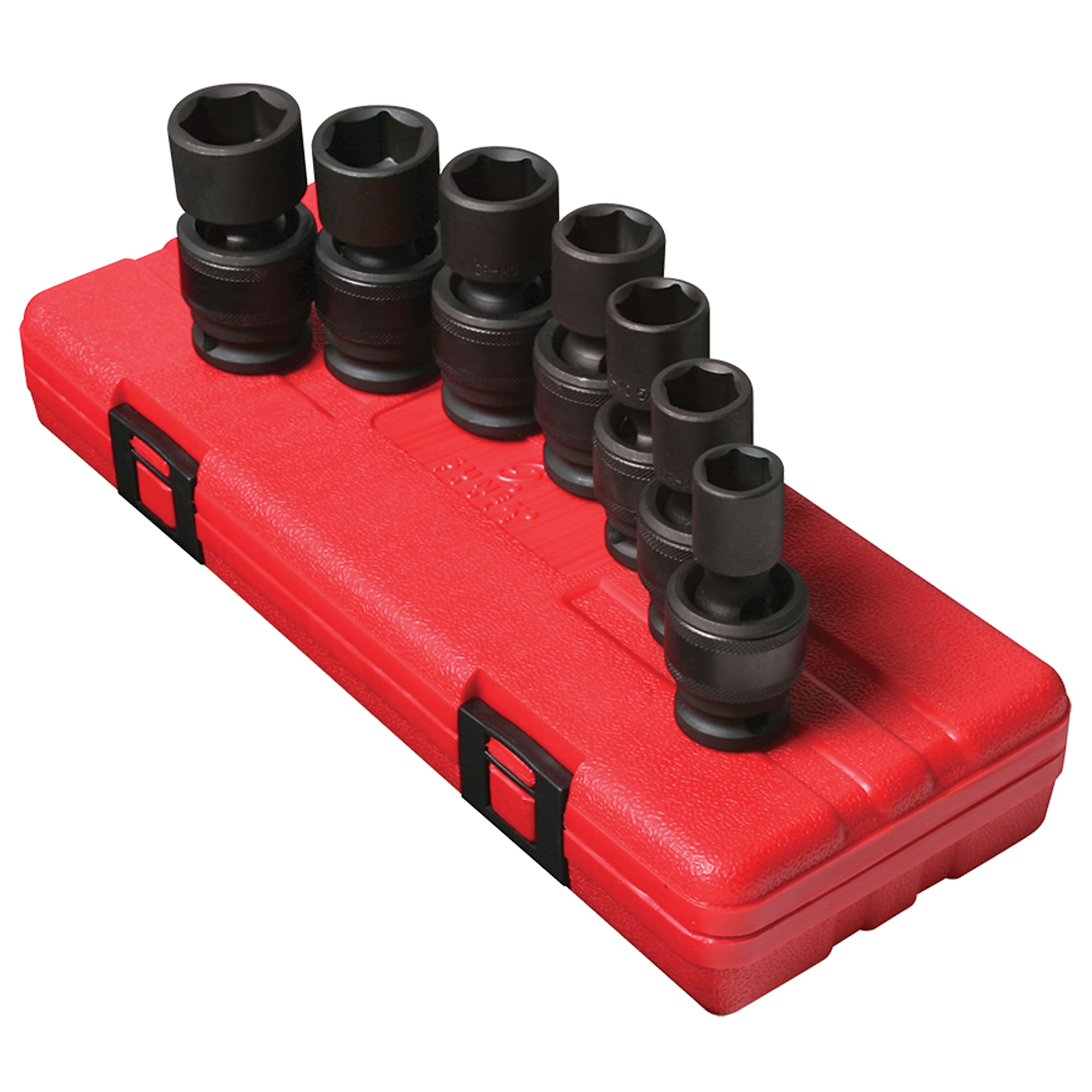 Juego de dados de impacto universal Sunex Tools - 1/2in. de unidad, Métrico, de 6 puntos, 7 piezas, Modelo# 2655