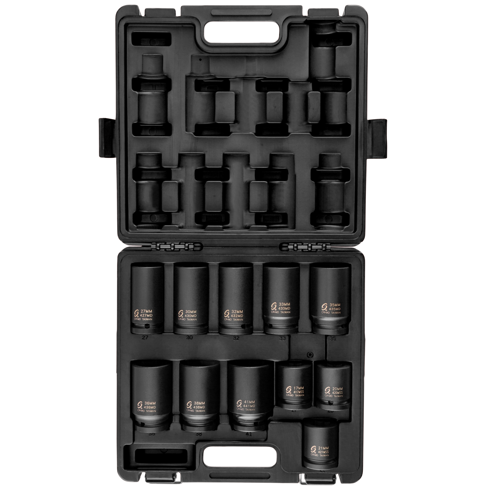 Set de llaves de impacto Sunex Tools de métrica profunda de 6 puntos para ruedas Budd - 3/4in. Drive, 11 piezas, Modelo# 4011M.