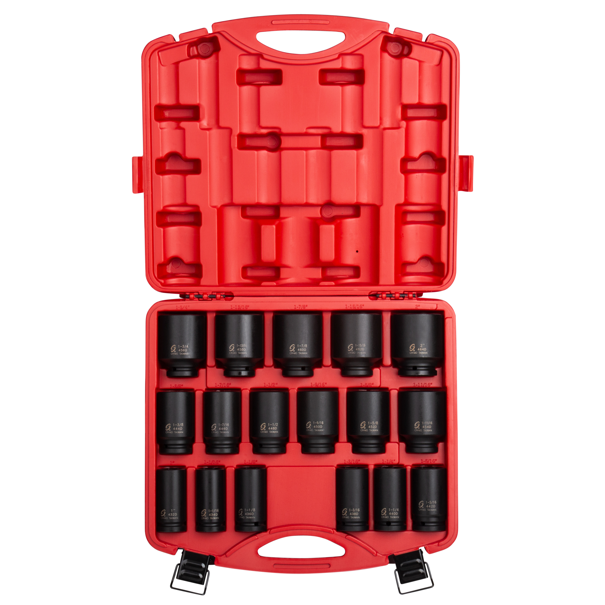 Juego de dados de impacto profundo Sunex Tools - 3/4in. Drive, SAE, 6 puntas, 17 piezas, acero CR-MO, Modelo #4685.