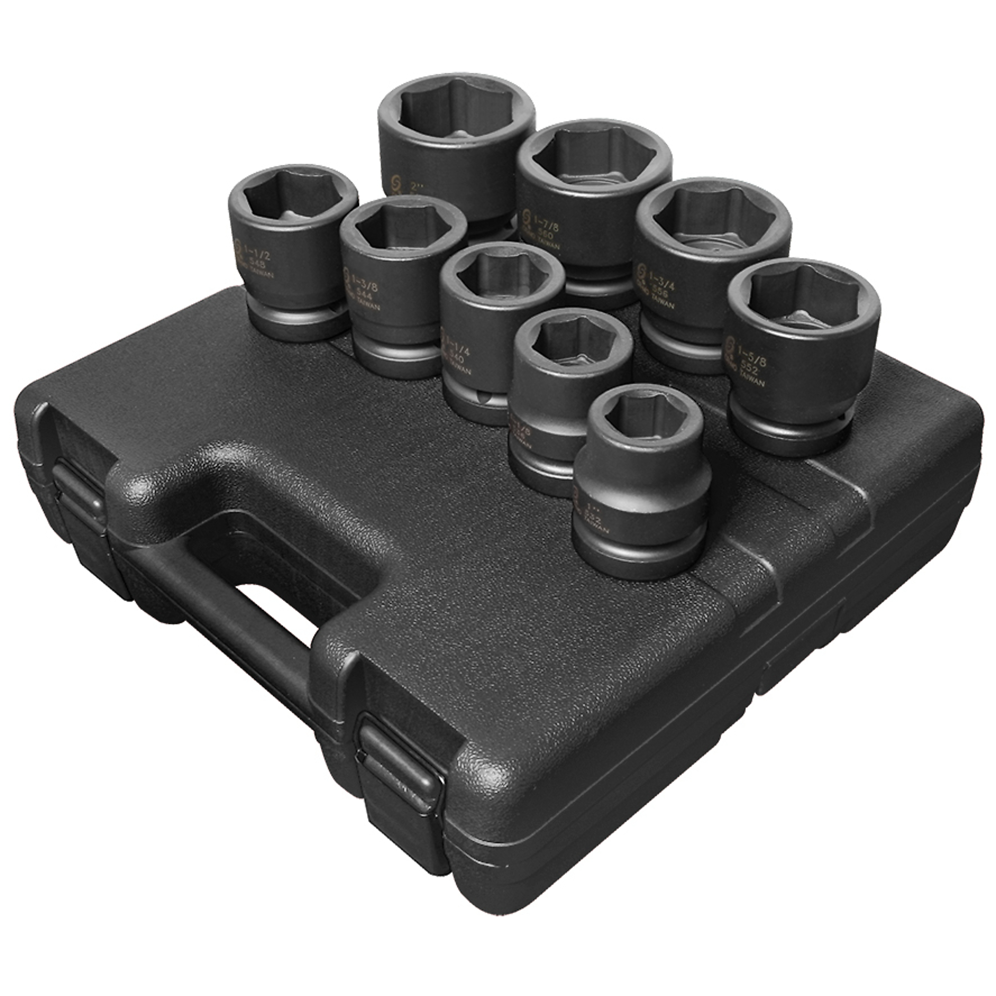 Juego de 9 llaves de impacto SAE de 1 pulgada Sunex Tools, modelo #5699