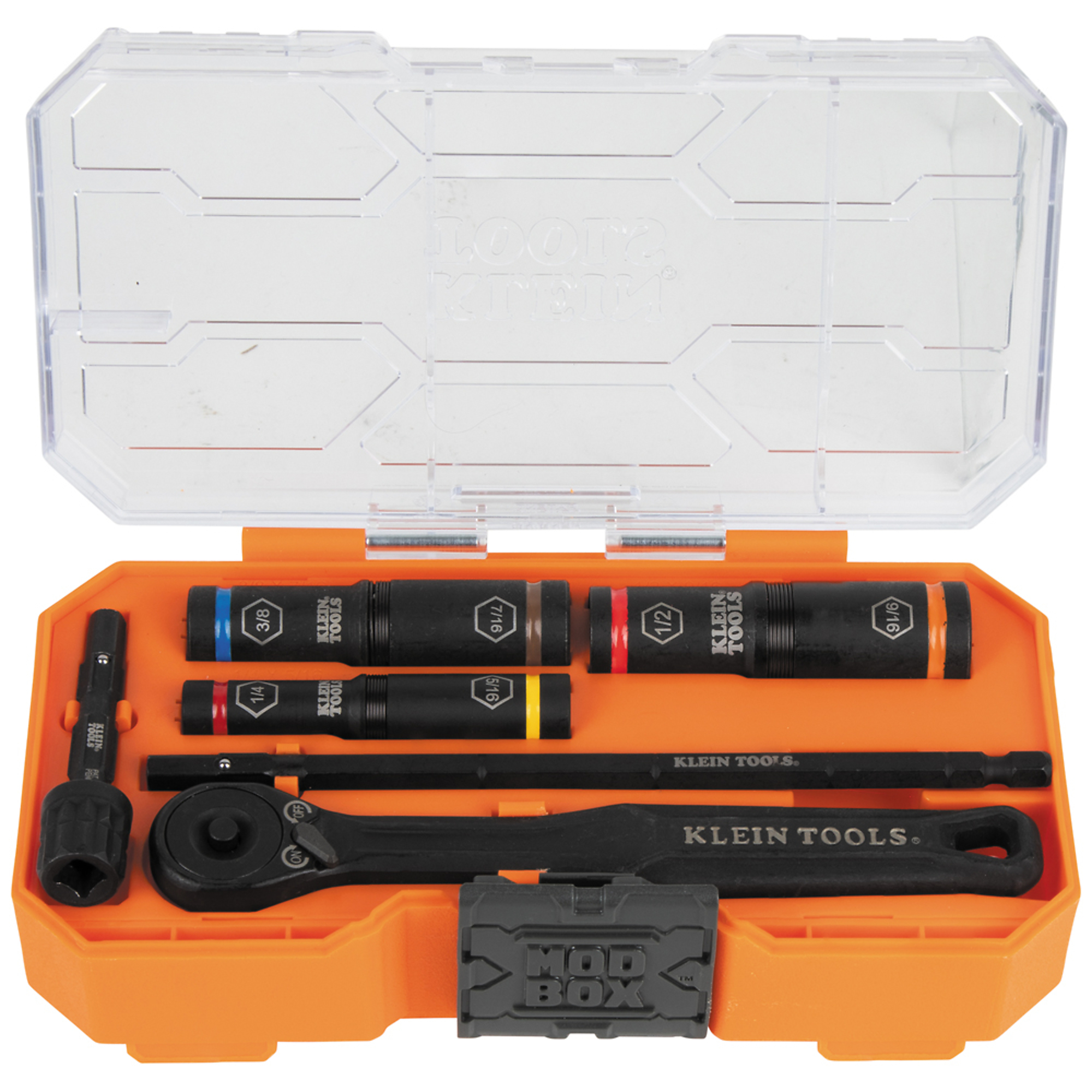 Juego de llaves de vaso pesadas Essential Deep-Well de Klein Tools, SA, 7 piezas, Modelo #65238.