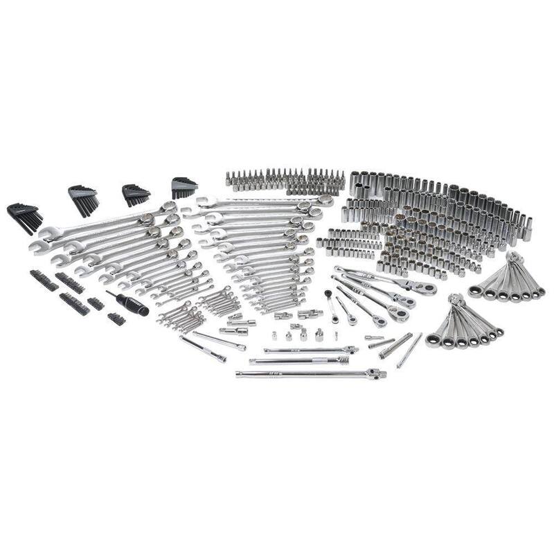 Set de herramientas Husky para mecánicos maestros de 1/4, 3/8 y 1/2 de pulgada (432 piezas) - H432MTSPO
