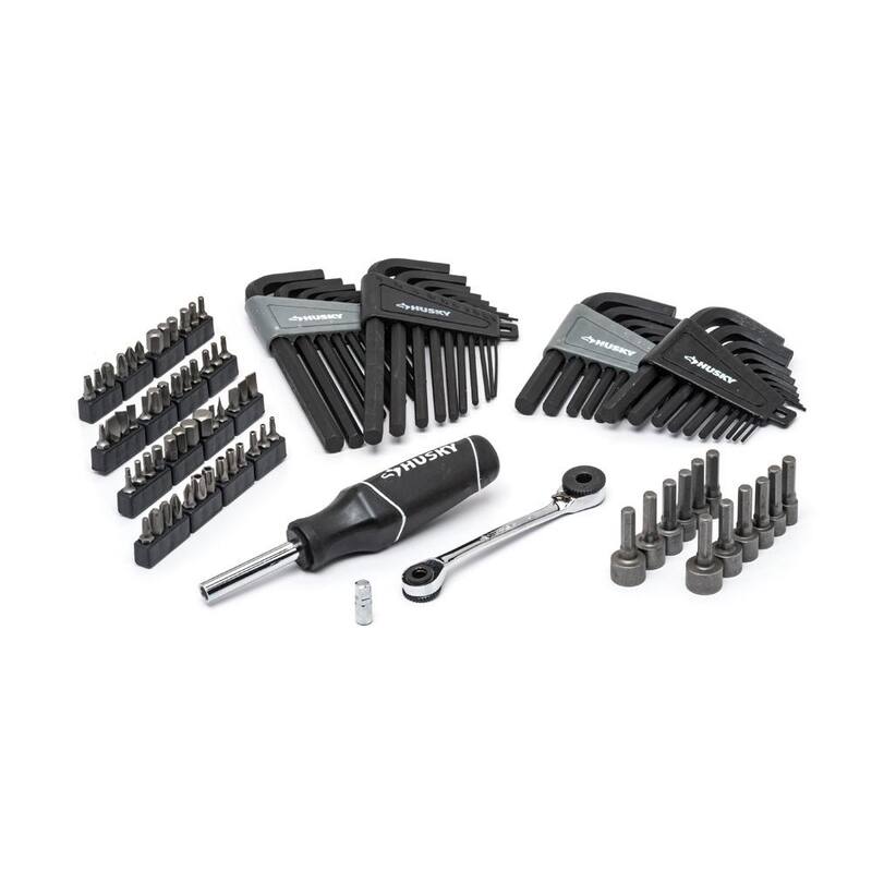 Set de herramientas Husky para mecánicos maestros de 1/4, 3/8 y 1/2 de pulgada (432 piezas) - H432MTSPO