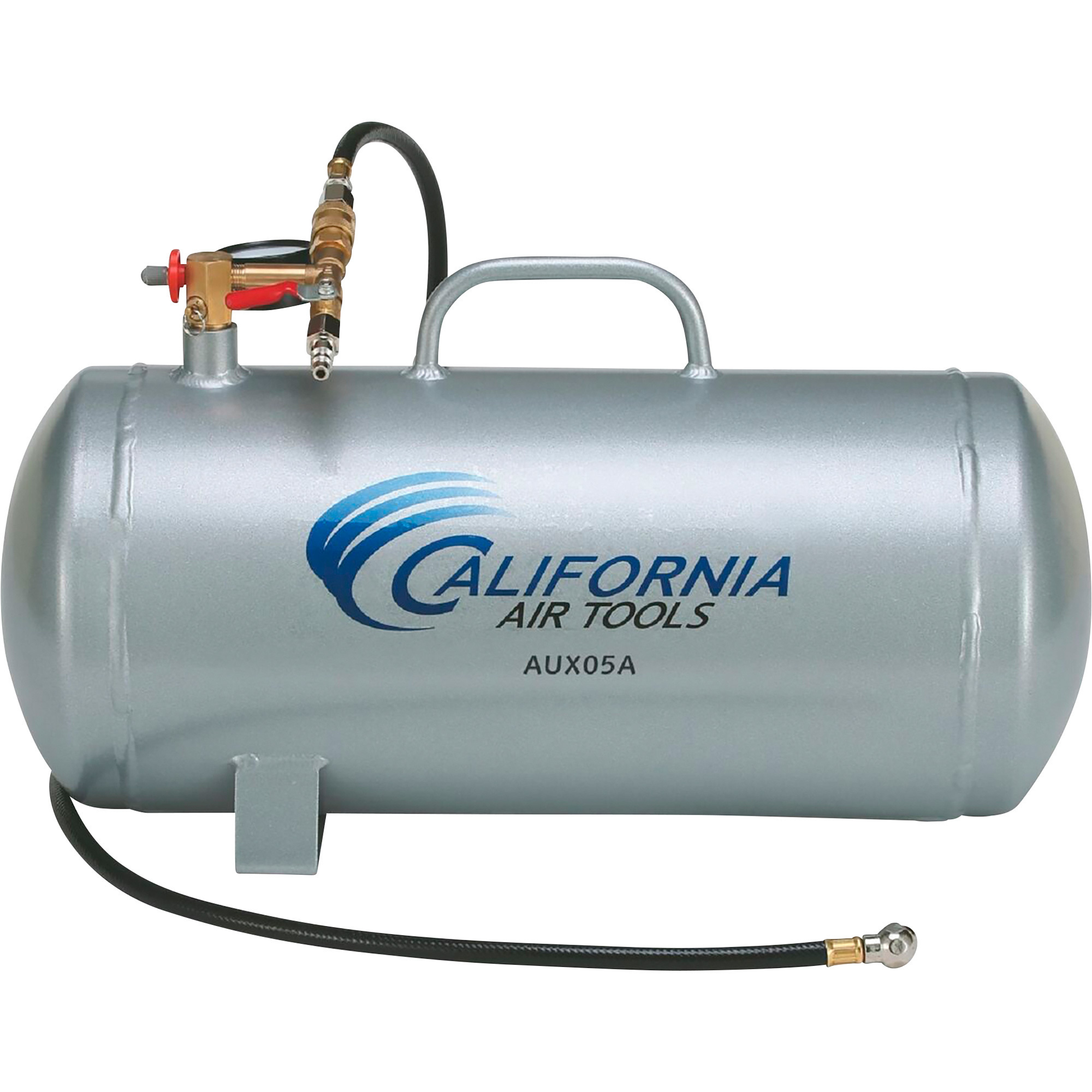 Tanque de aire portátil de aluminio California Air Tools, 5 galones, horizontal, 125 PSI, Modelo# AUX05A.