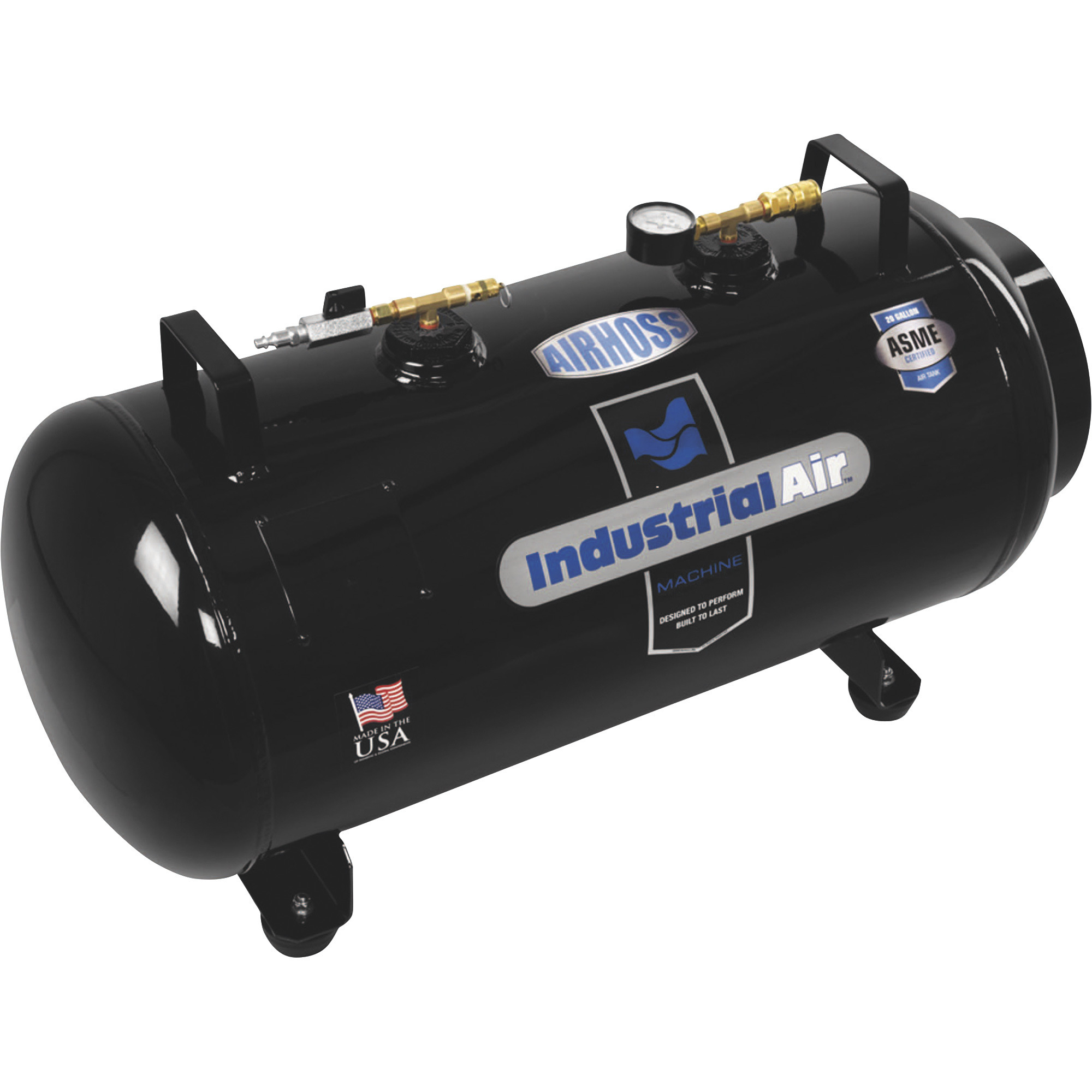 Tanque de aire portátil/secundario Industrial Air ASME, 20 galones, 175 PSI, Modelo # IT20ASME