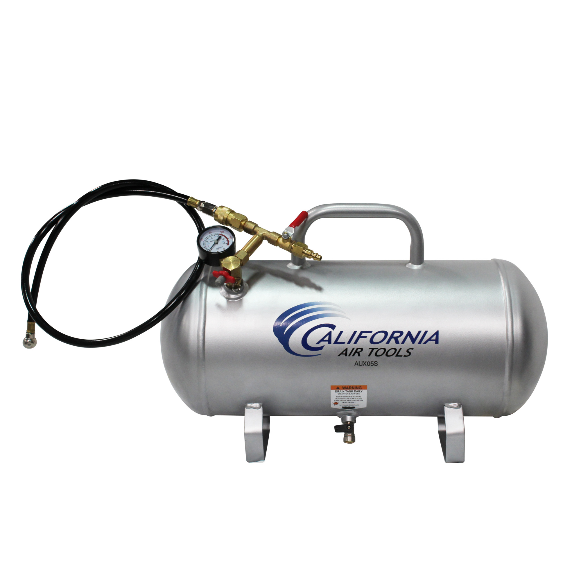 Tanque de aire portátil de acero de 5 galones California Air Tools, modelo AUX05S