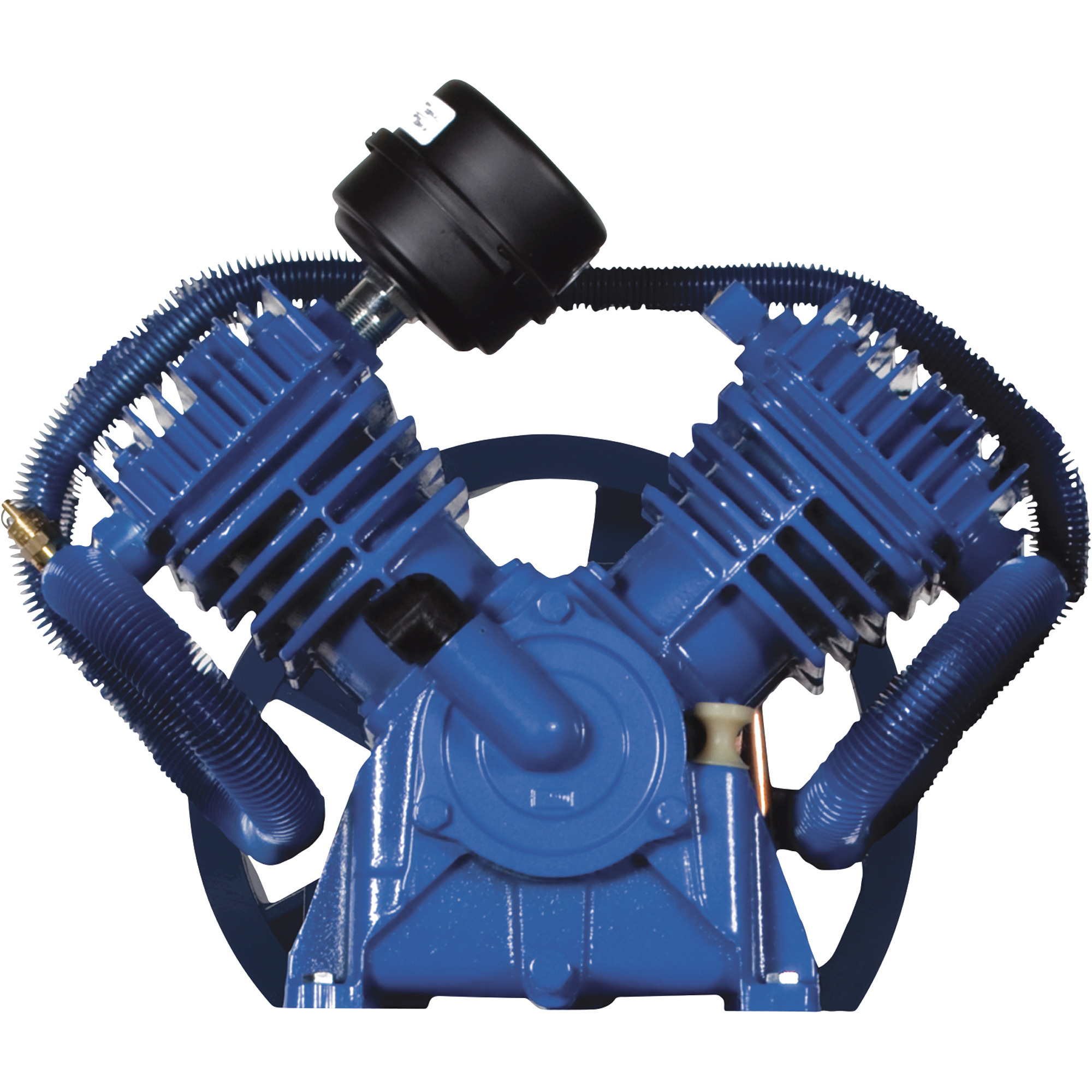 Bomba de compresor de aire Quincy QT-54 para compresores Quincy QT de 3 y 5 HP, de dos etapas, lubricación por salpicadura, modelo# 115108.