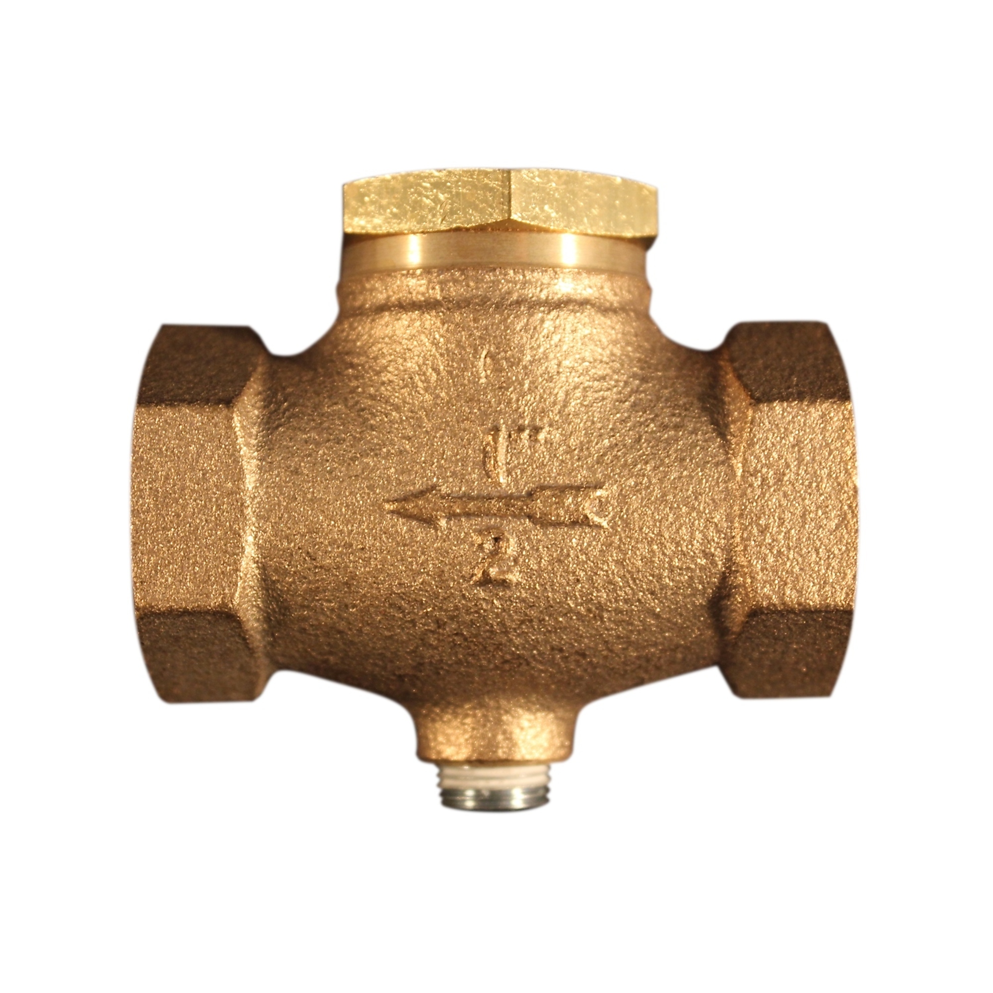 Válvula de retención femenina Milton, en línea, 250 PSI máximo, Modelo s-1093-8