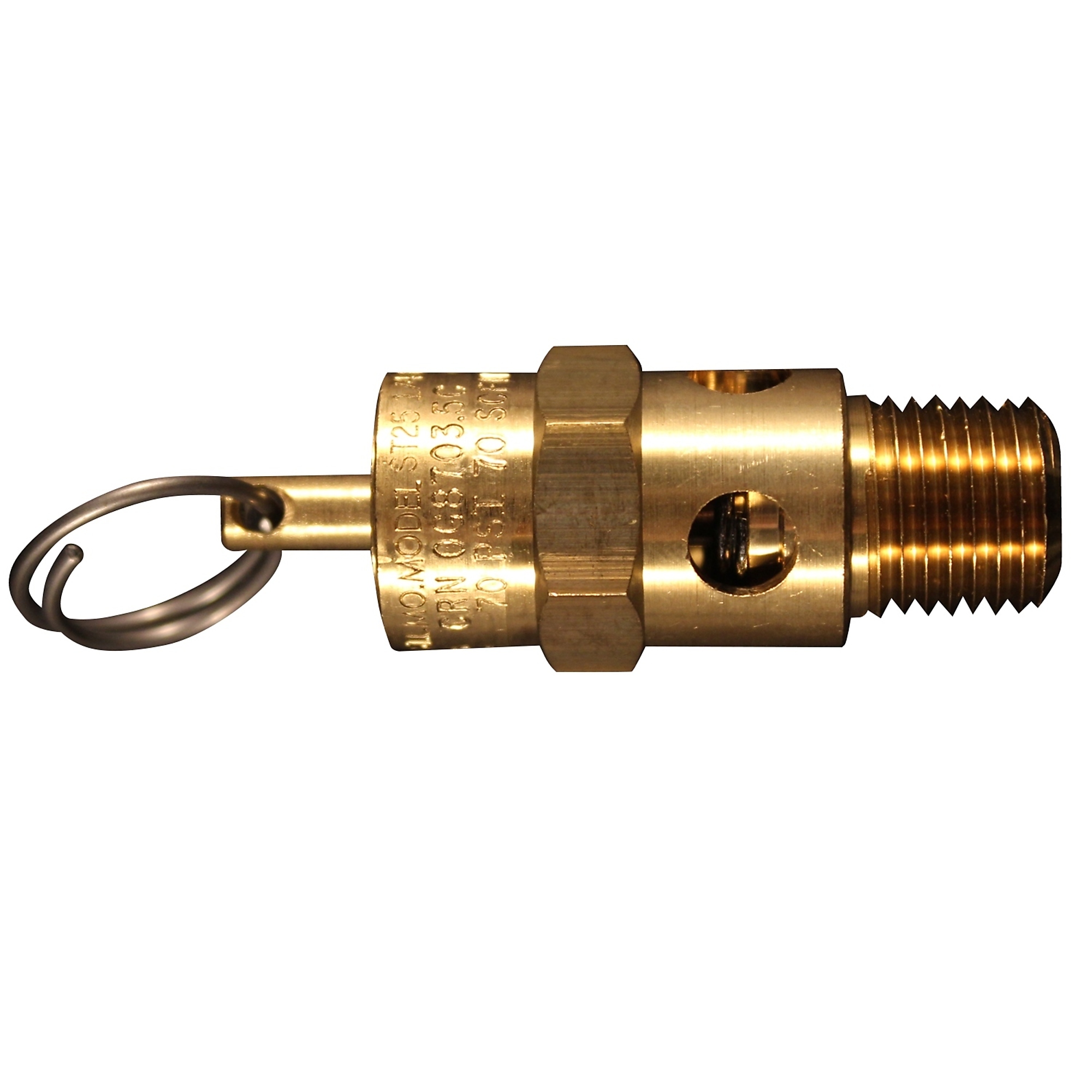 Válvula de seguridad Milton ASME, 70 PSI Máx. Modelo s-1090-70