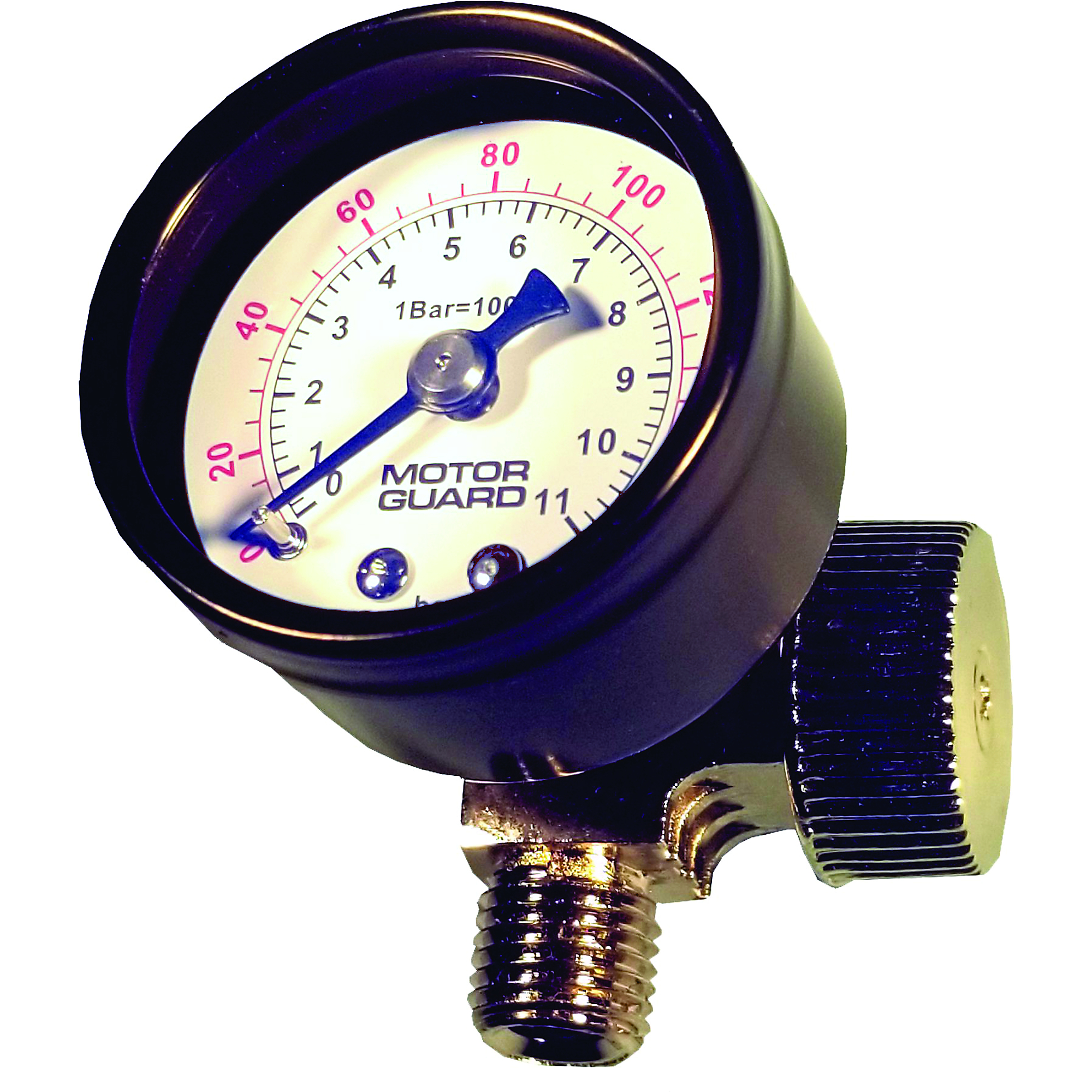 Válvula de ajuste de aire comprimido con medidor para Motor Guard, 1/4 NPS, Modelo# AAV4059