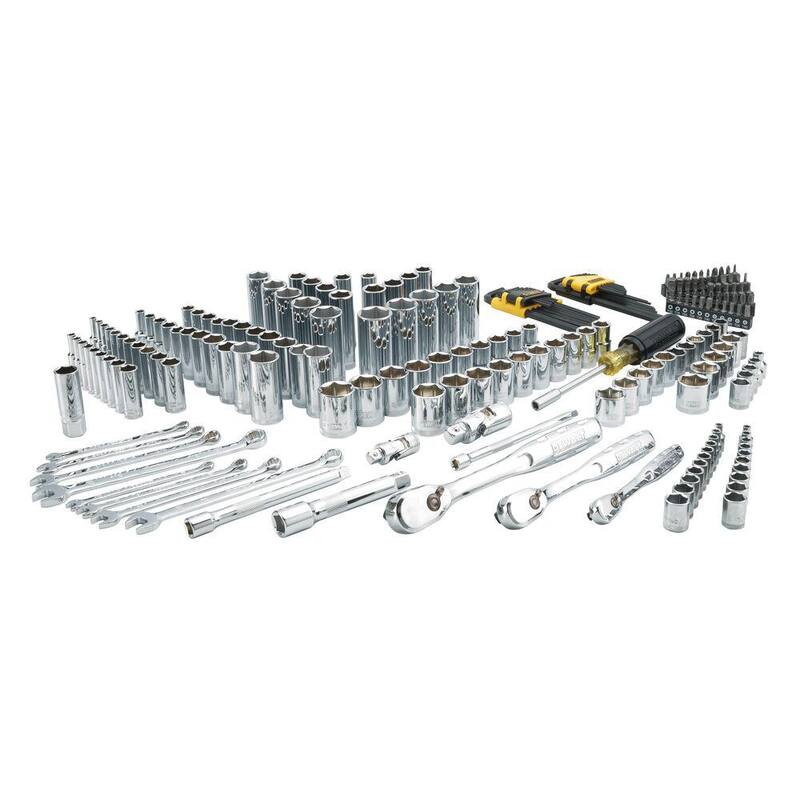 Juego de herramientas mecánicas DEWALT (226 piezas) con caja de herramientas mediana TOUGHSYSTEM 2.0 de 22 pulgadas - DWMT45430H