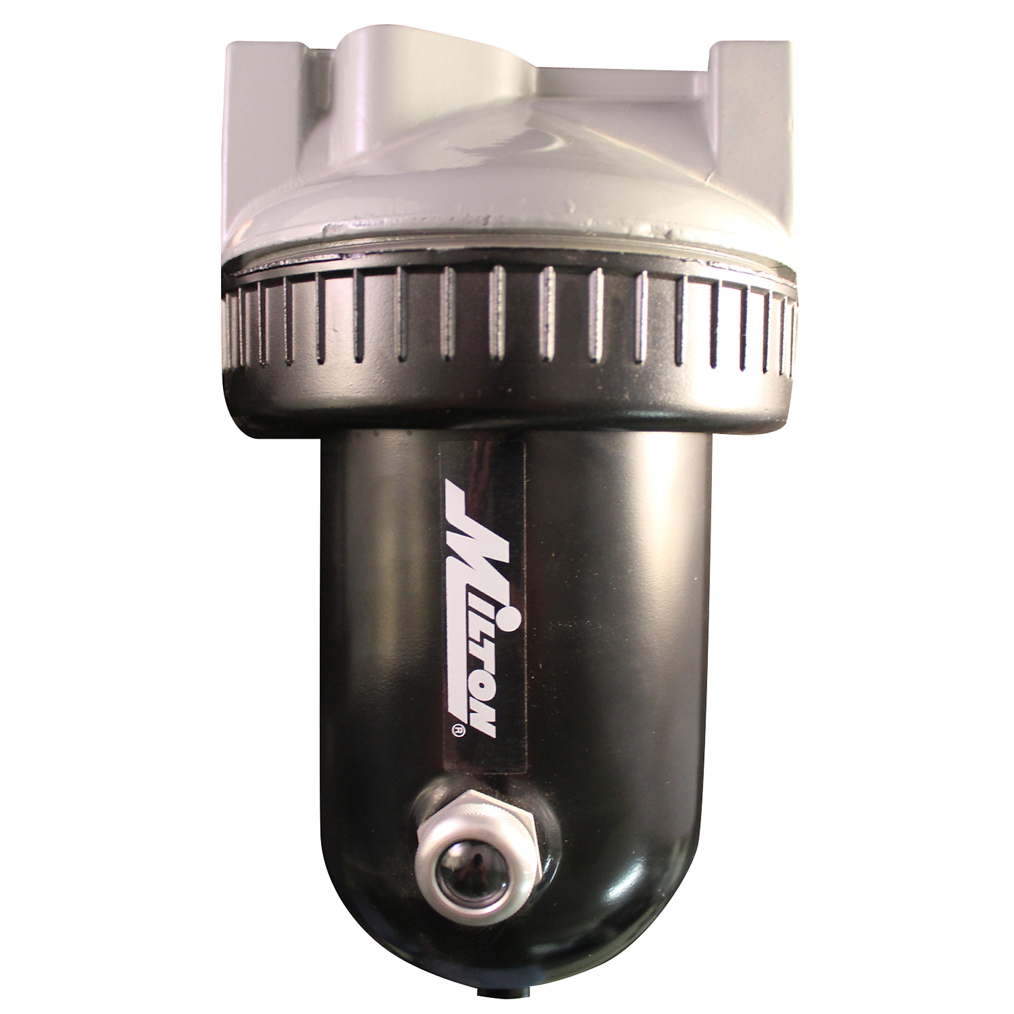 Secador desecante compacto de 1/2 pulgadas Milton, La máxima presión de trabajo es de 250 PSI, Fabricado en aluminio fundido a presión, Modelo #1170.