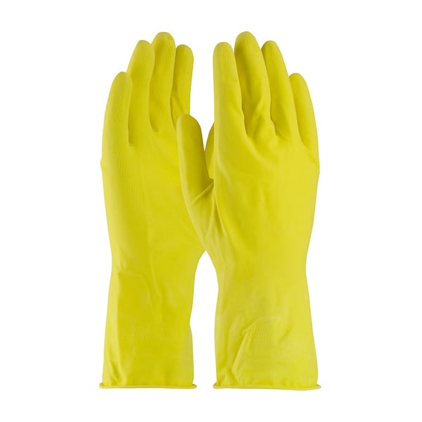 Guantes Resistentes a Químicos Pip de 12", Látex de Caucho Natural, L, Paquete de 12 - 48-L140Y/L