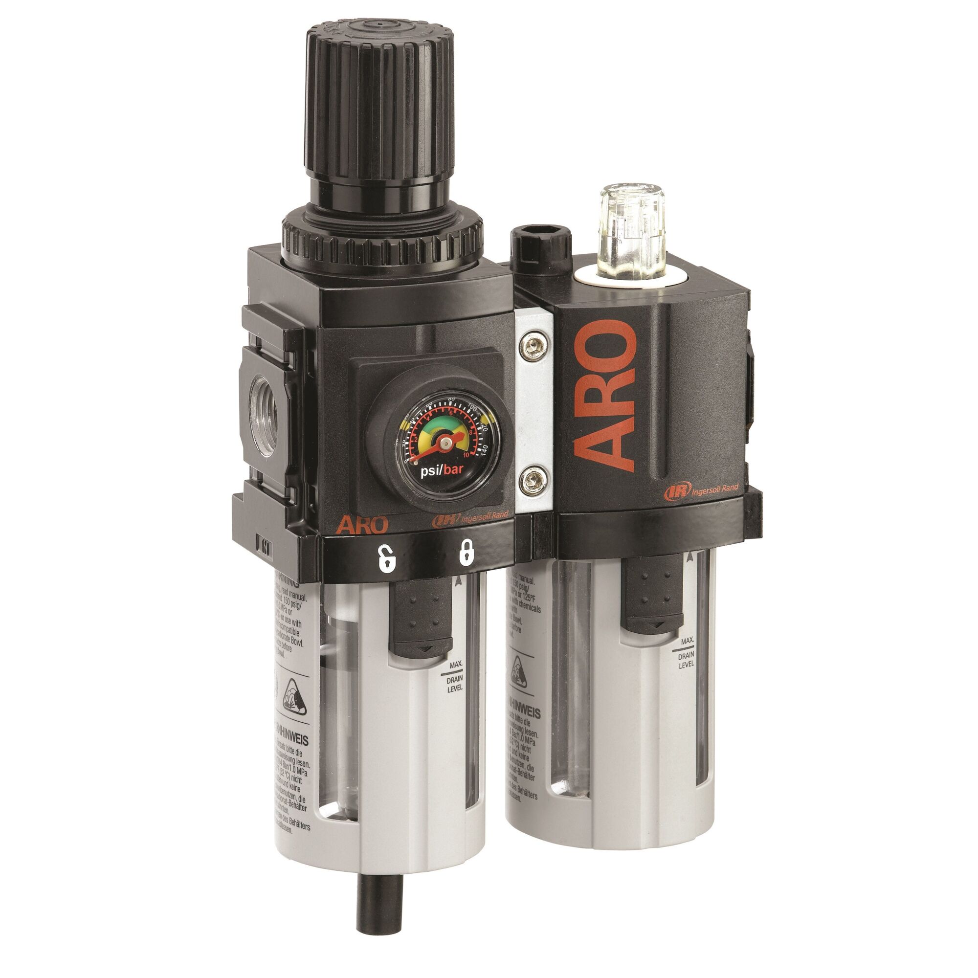ARO Ingersoll Rand, Combinación FRL de 1/4 de pulgada Serie 1500, Modelo# C38221-600