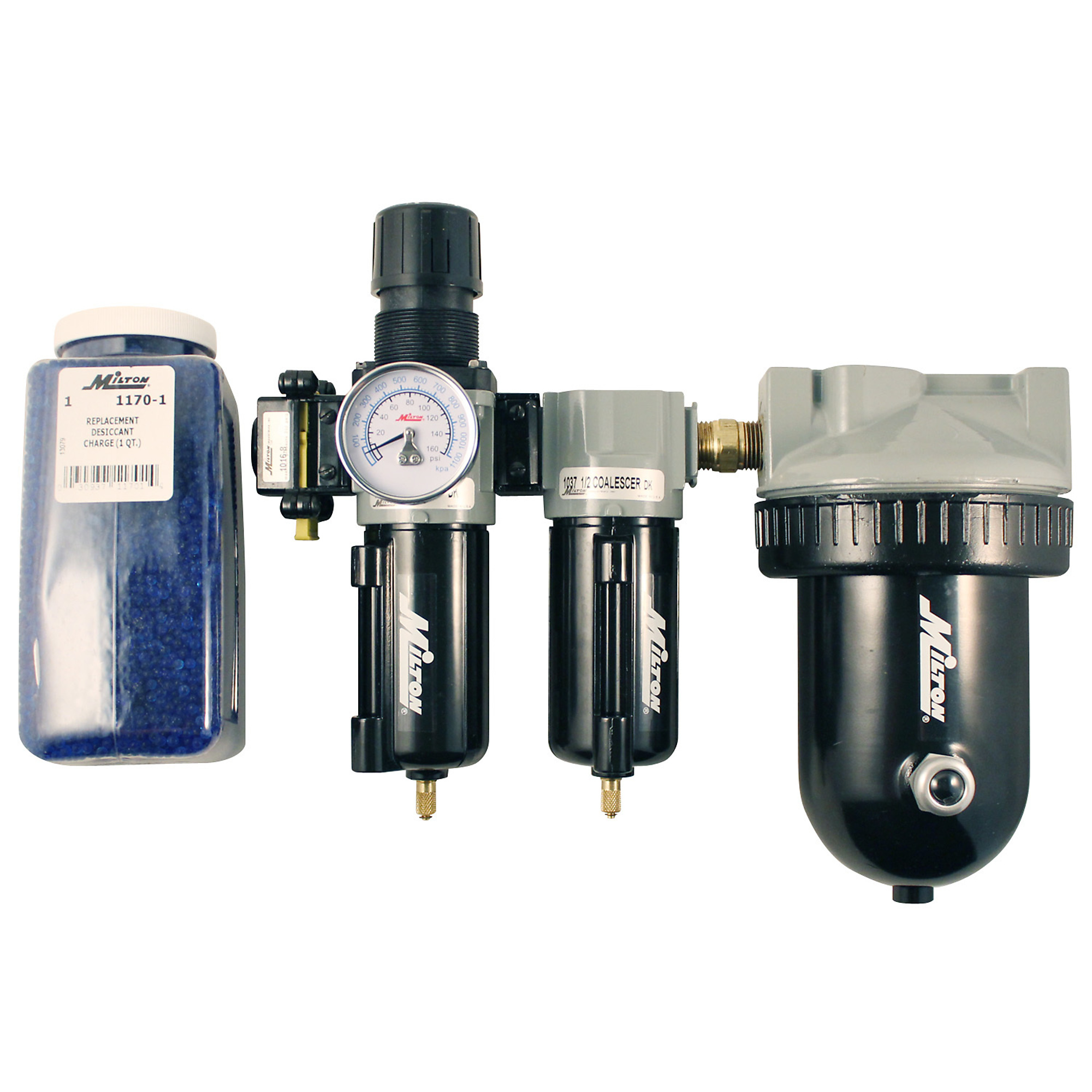 Sistema Desecante Deluxe Milton de 1 qt, Max. PSI 250 PSI, Modelo# 1072