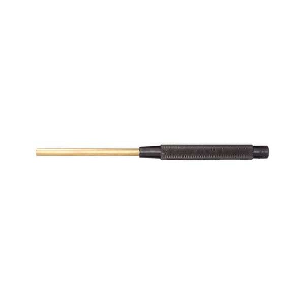 Starrett Brass Drive Pin Punch, 1/4 In Tip, 8 In L - B248C