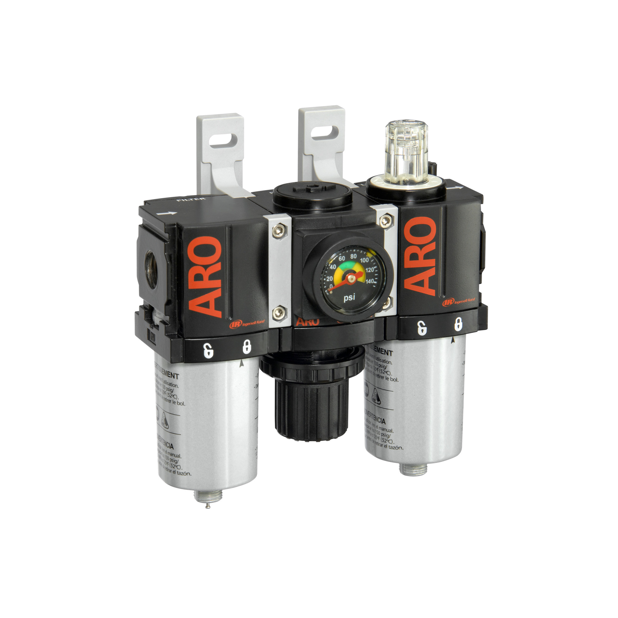 ARO Ingersoll Rand, Serie 1000 combinada FRL de 1/4 pulgadas, Modelo# C38121-820