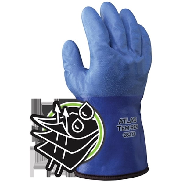 Los mejores guantes desechables transpirables de poliuretano con recubrimiento completo, tamaño 10, paquete de 10 - 845-282XL-10.