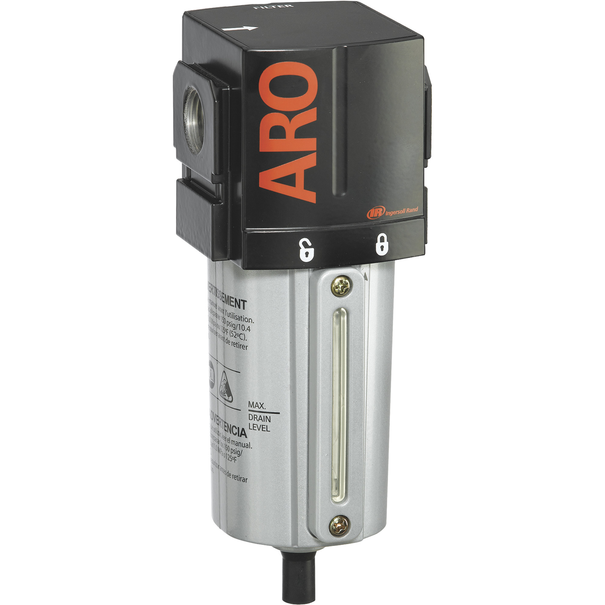 Filtro de aire comprimido Ingersoll Rand, 150 PSI, 1/2in., 197 CFM, Modelo# F35341400VS