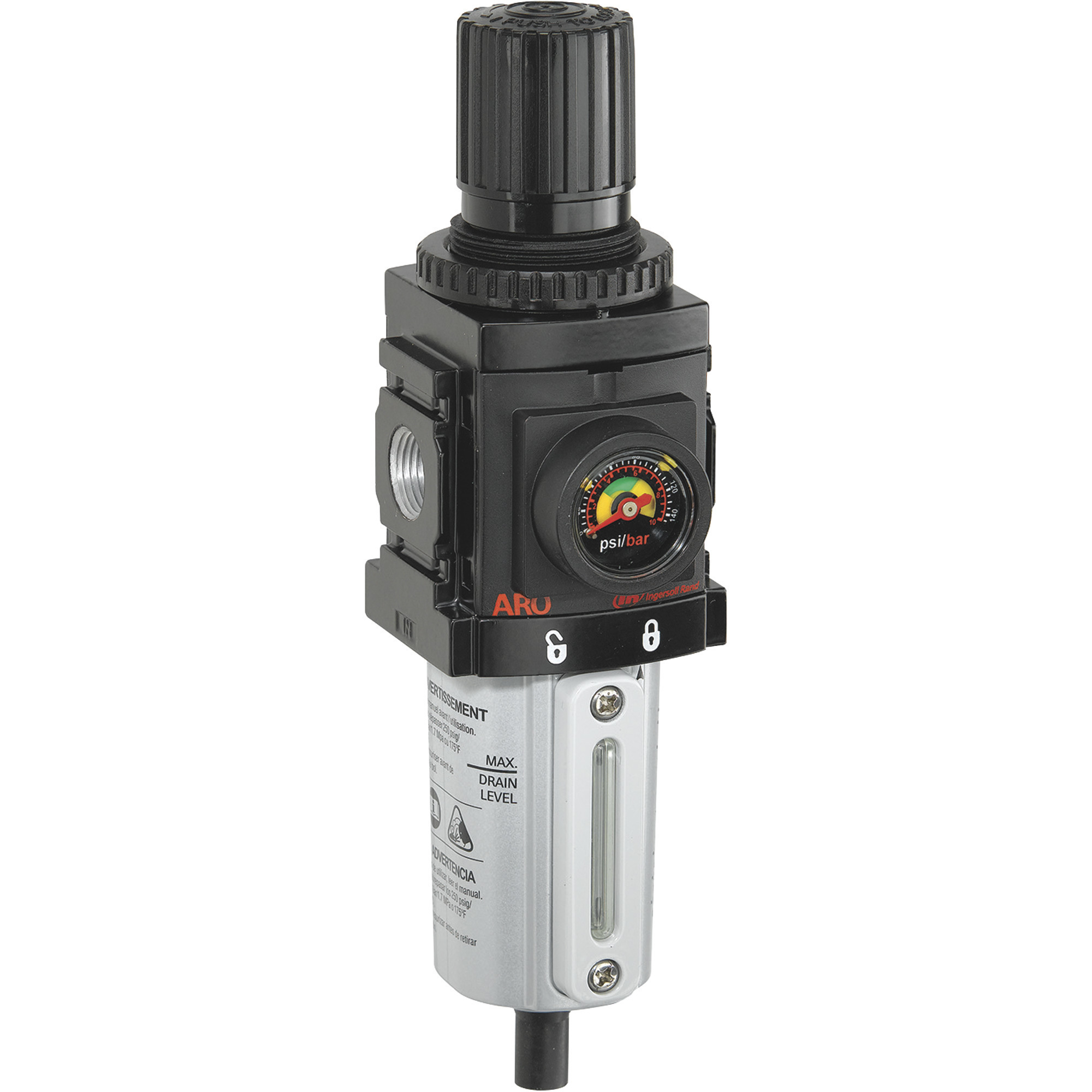 Accesorios para Sistema de Aire Combinado Ingersoll Rand, 3/8 pulg., Filtro, Regulador, 90 CFM, Modelo# P39234600VS