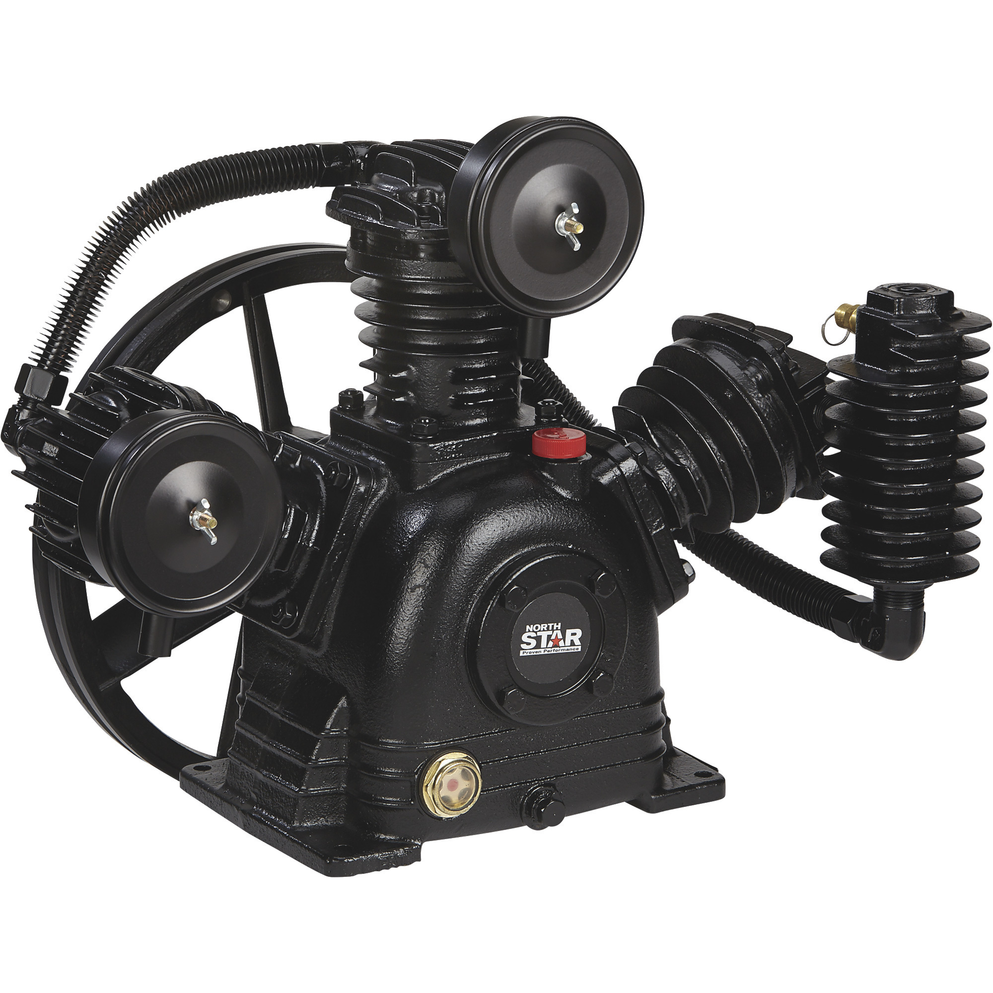 Bomba compresora NorthStar, 2 etapas, 3 cilindros, 14.9 CFM @ 90 PSI.