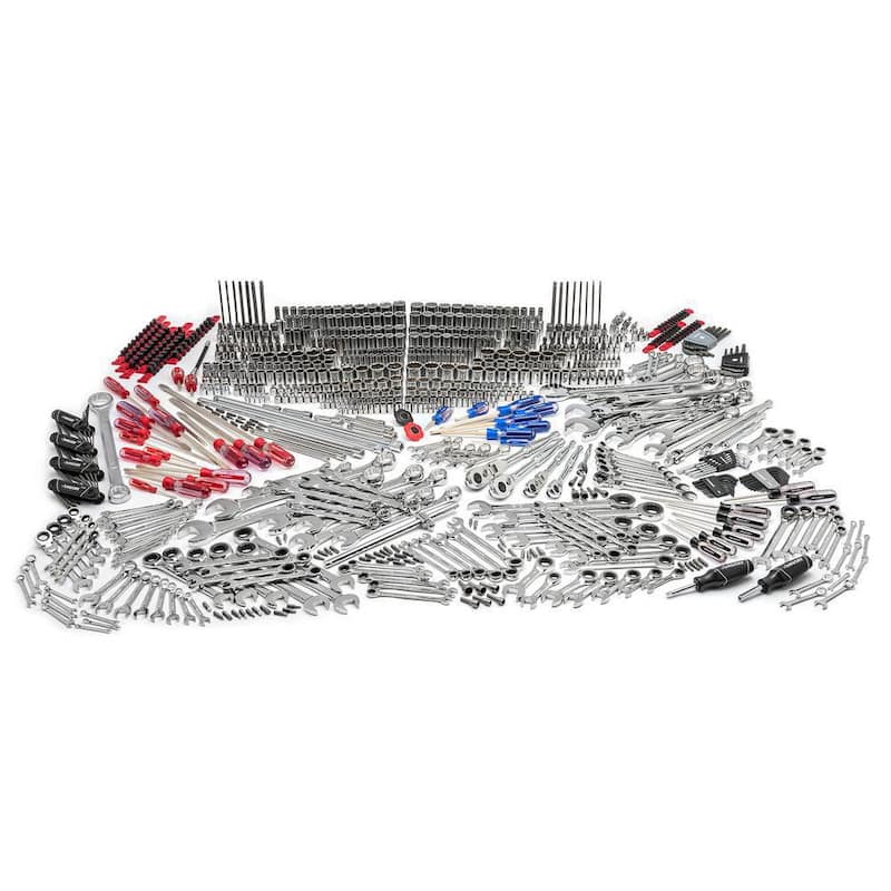 Juego de herramientas para mecánicos maestros de Husky de 1/4, 3/8 y 1/2 pulgadas (815 piezas) - H815MTSPO