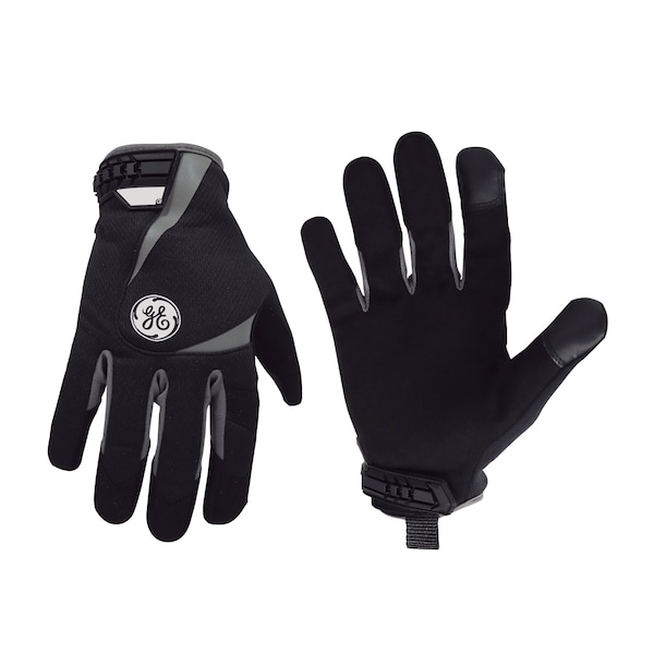 Guantes de Mecánico Ge, XL, Negro, Gris, Spandex - GG401XLC