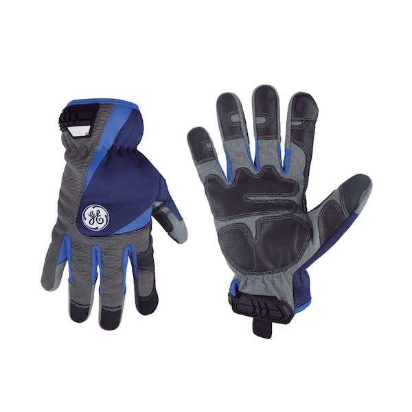 Guantes mecánicos Ge, M, gris, azul, spandex - GG411LC