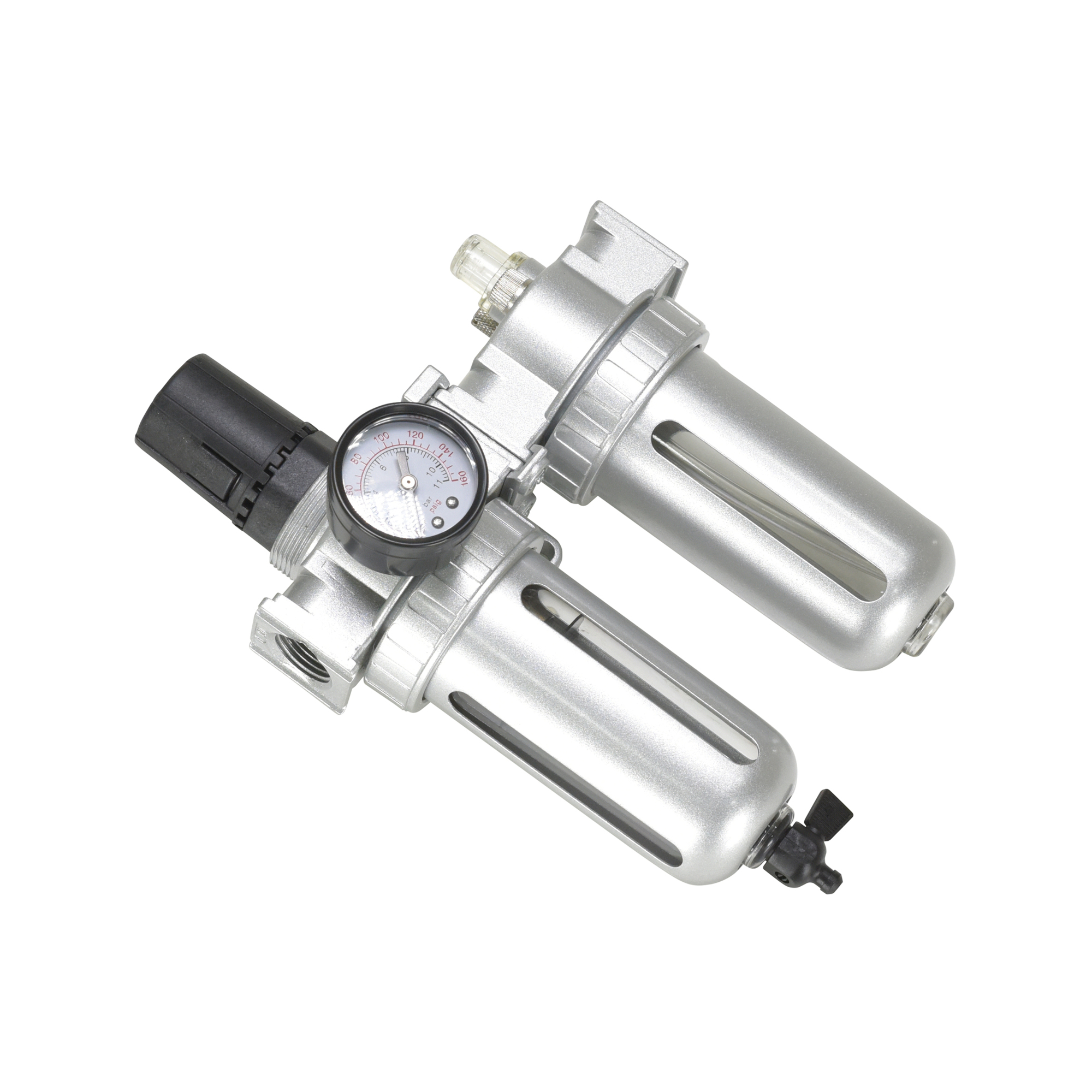 Regulador Lubricador de Filtro de Aire Vestil - 1/4in. NPT, Construcción Duradera, Modelo# FLR-1/4