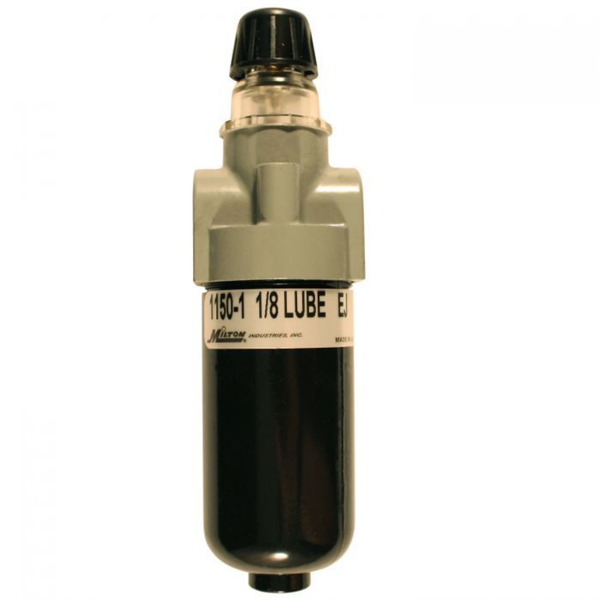 Lubricador Mini Milton con tazón de metal, 200 PSI máximo, Modelo # 1150M