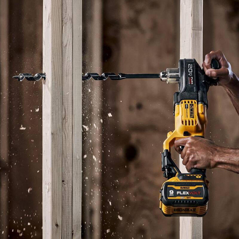 DEWALT 20V Taladro compacto inalámbrico sin escobillas de 1/2 pulgadas para montantes y vigas con ventaja FLEXVOLT (Herramienta solamente) - DCD444B