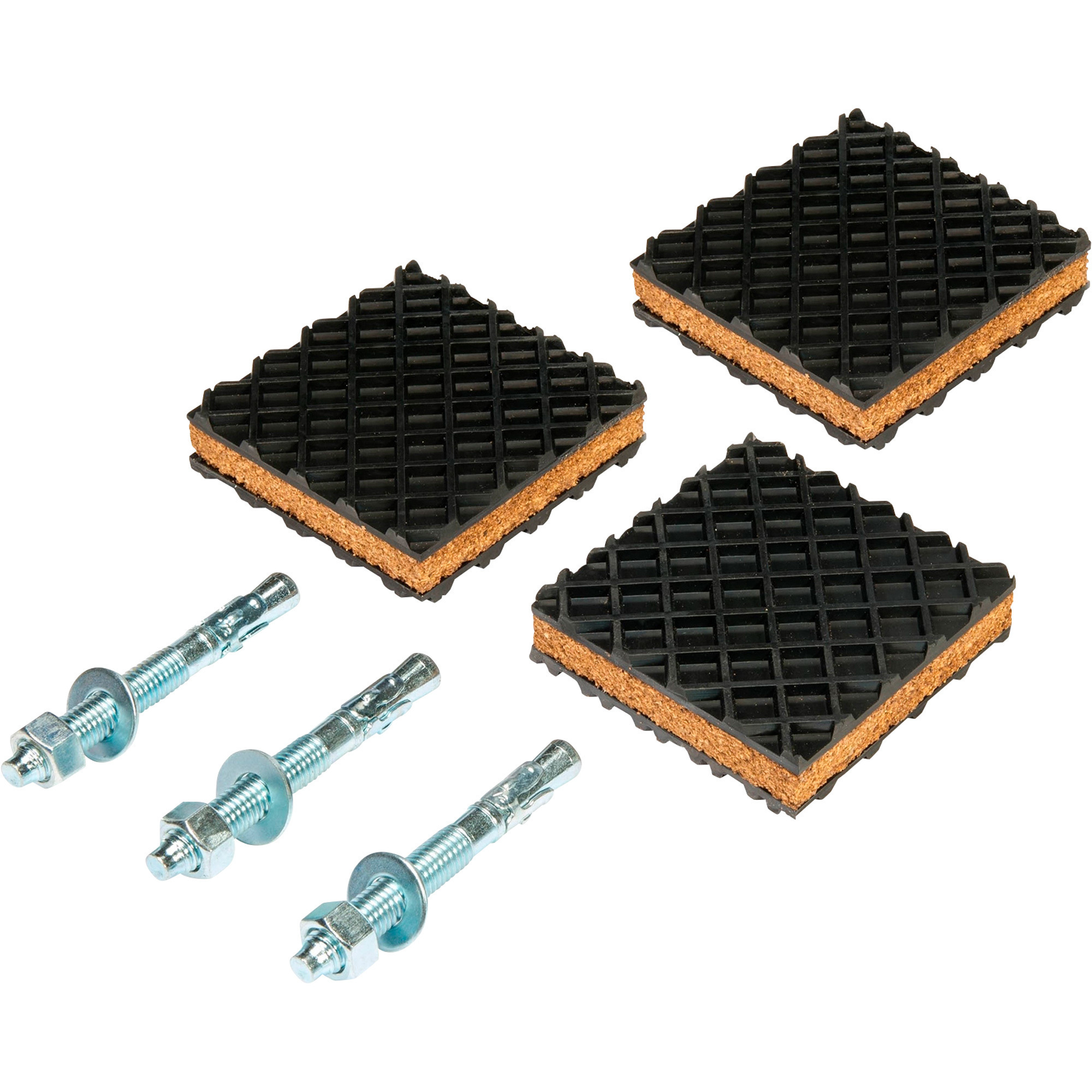 Kit de instalación de almohadillas antivibratorias para compresor de aire Ingersoll Rand, compatible con tanques verticales, modelo# 47693670001.