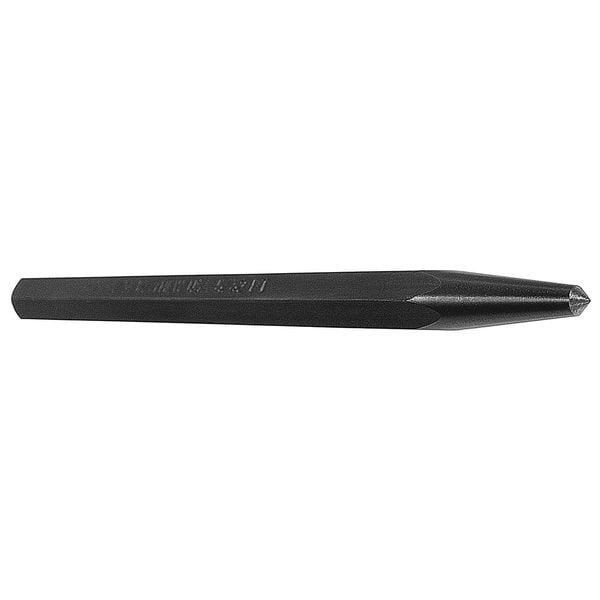 Mayhew Center Punch, Steel, 4-1/2in.L, 5/32in. Tip - 74001