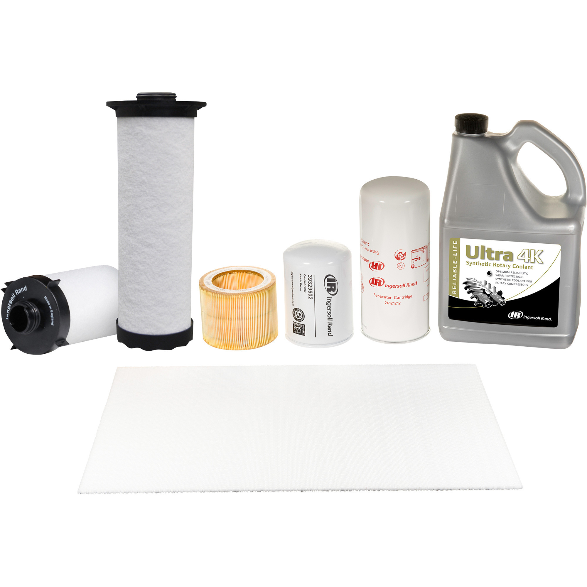 Kit de mantenimiento OEM Ingersoll Rand para compresores de tornillo rotativo de la serie R 4-11i con lubricación de aceite, Modelo # 47739466001.