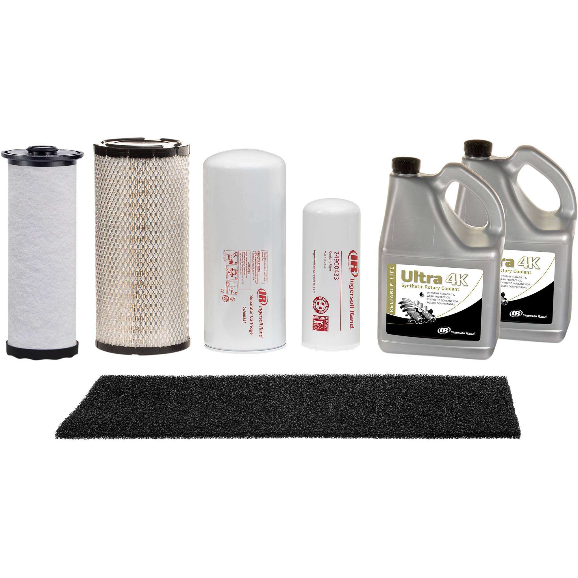 Kit de mantenimiento OEM Ingersoll Rand, para compresor de tornillo rotativo de aire con aceite Serie R 11-22i, Modelo# 47739540001.