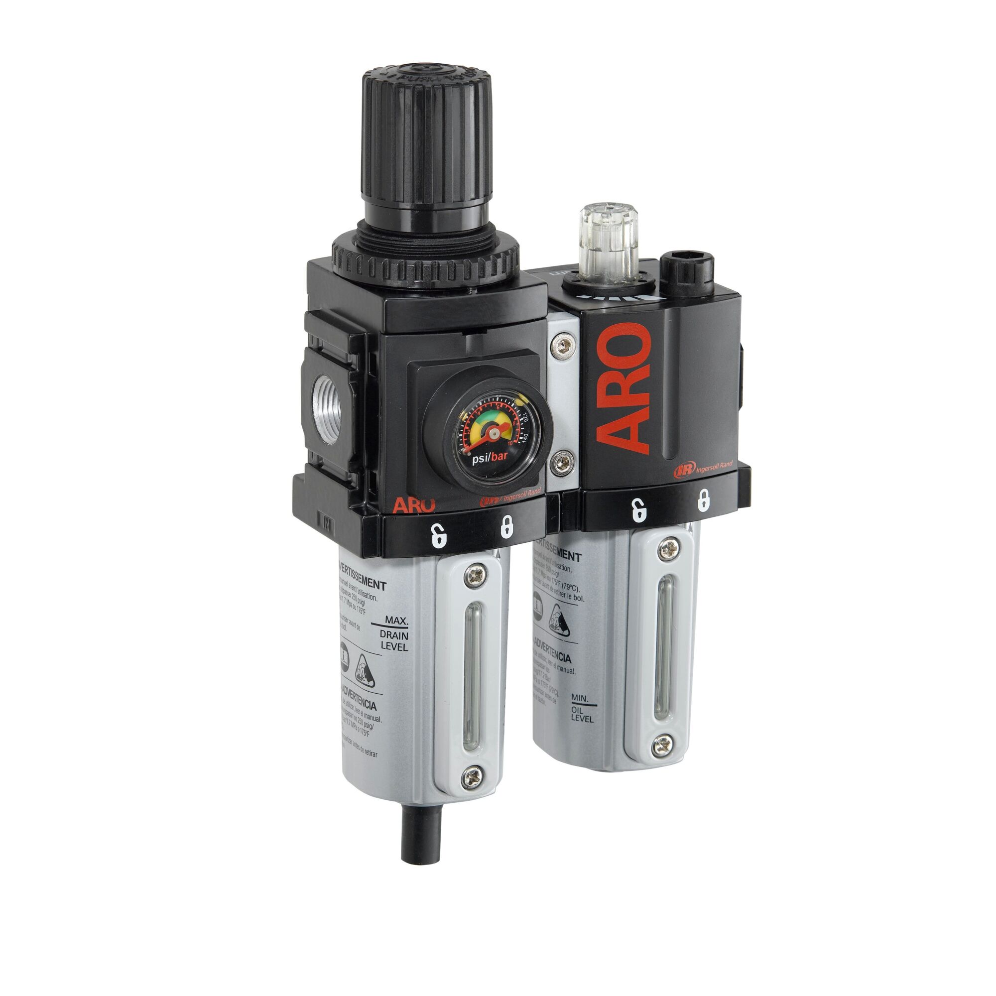 ARO Ingersoll Rand, Serie 1500 de FRL de combinación de 3/8 pulgadas, Modelo # C38231-610.
