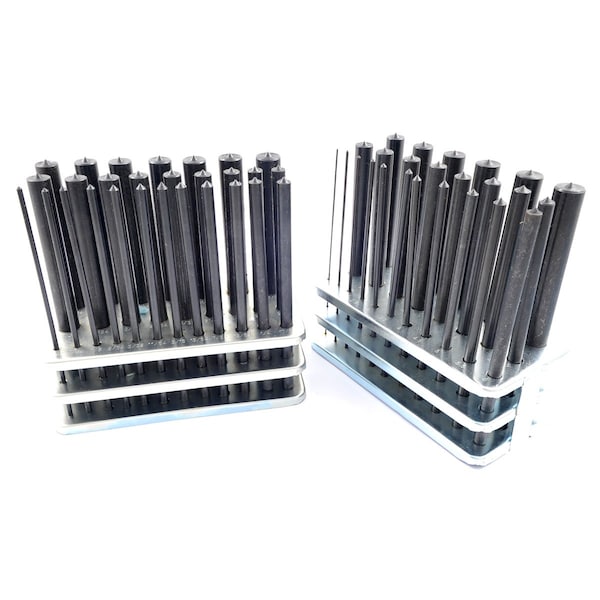 H & H Industrial Products 28 Piece & 1-13Mm 25 Piece Transfer Punch Sets 3/32-1/2" - 8600-0054