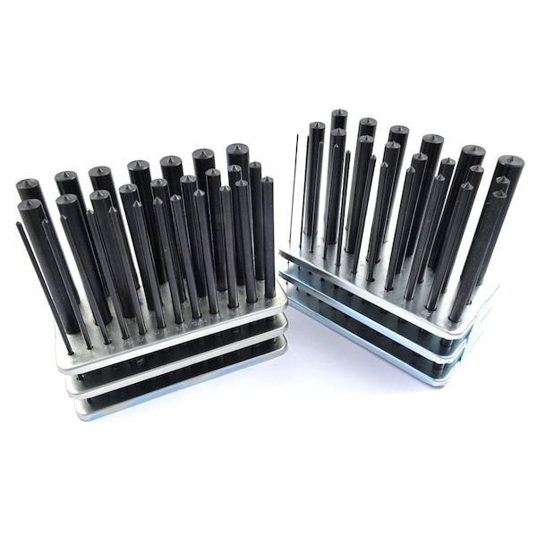 H & H Industrial Products 28 Piece & 1-13Mm 25 Piece Transfer Punch Sets 3/32-1/2" - 8600-0054