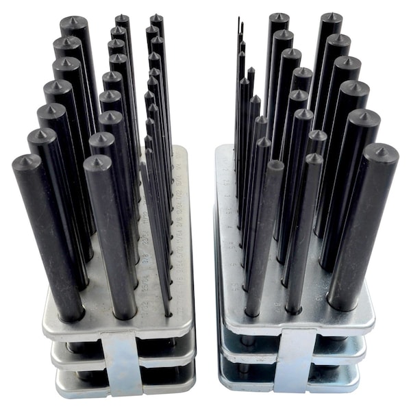 H & H Industrial Products 28 Piece & 1-13Mm 25 Piece Transfer Punch Sets 3/32-1/2" - 8600-0054