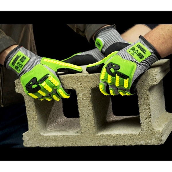 Guantes recubiertos Magid, Nivel de corte A5, Sal y Pimienta, XL - TRX441XL