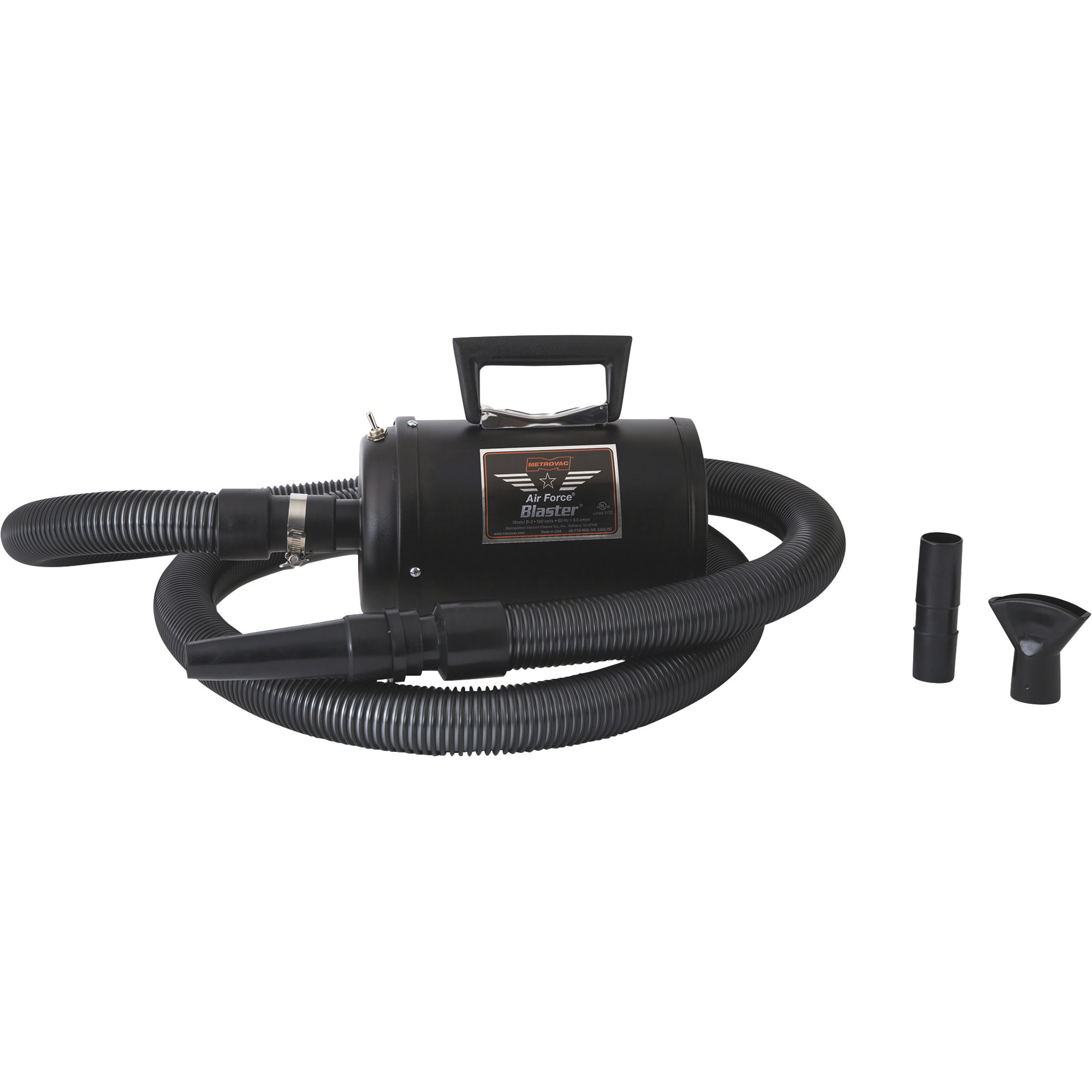 Soplador Industrial METROVAC Air Force Blaster, Modelo 110-105053 B-3INDWB 11 1/2in. x 7in. x 7in.